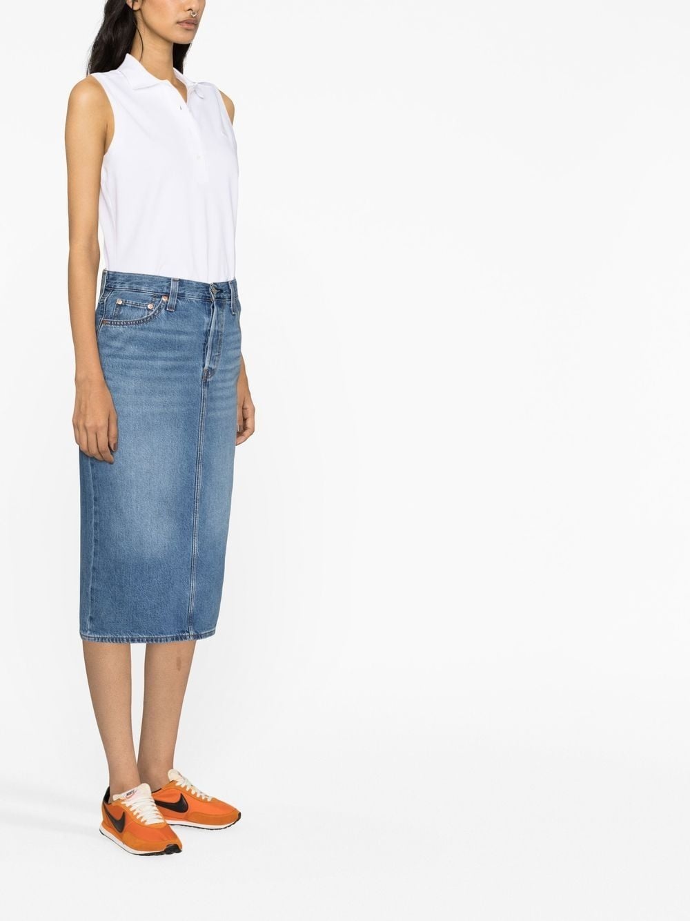 sleeveless cotton polo shirt - 3