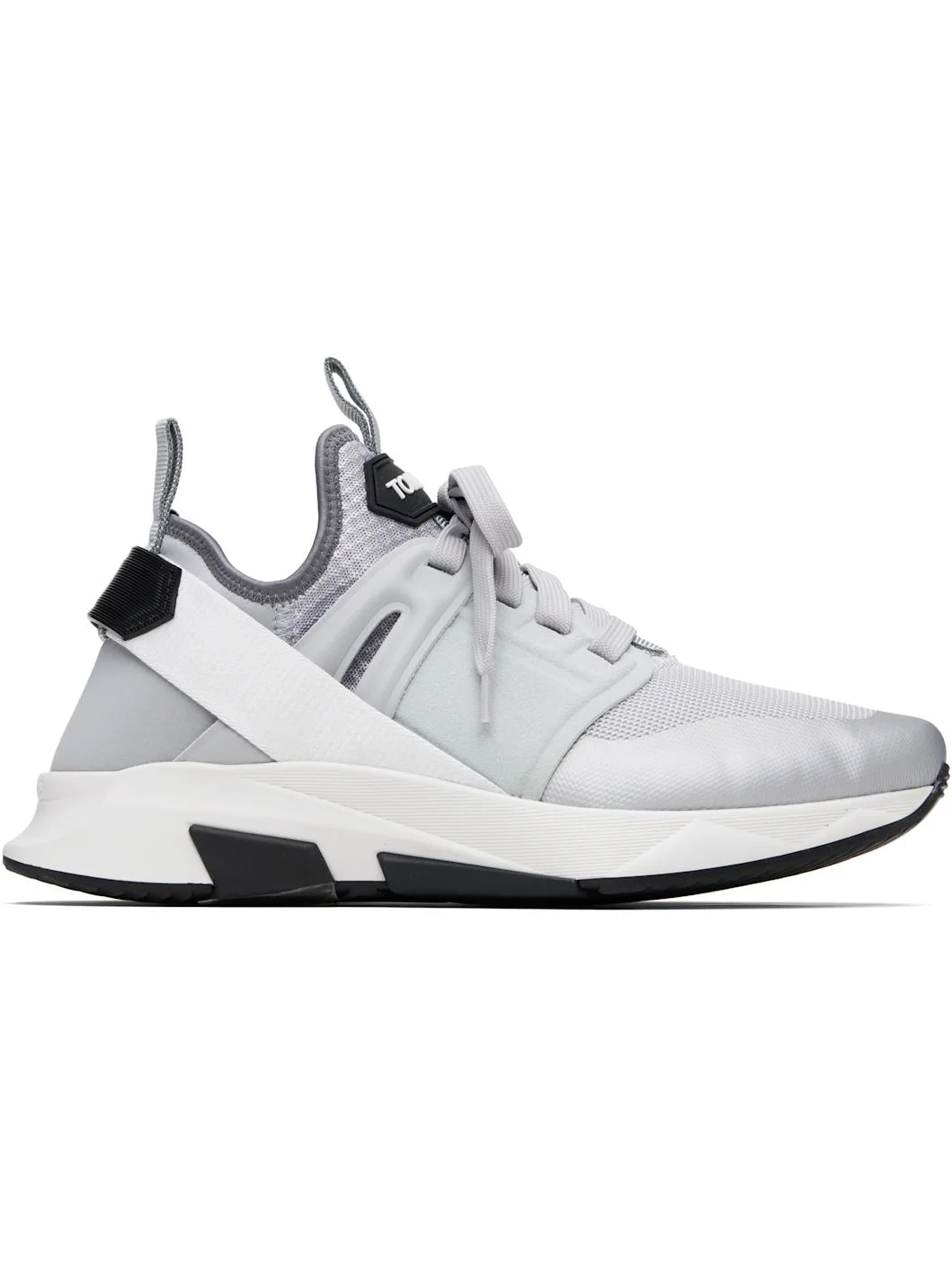 Gray Neoprene Suede Jago Sneakers - 1