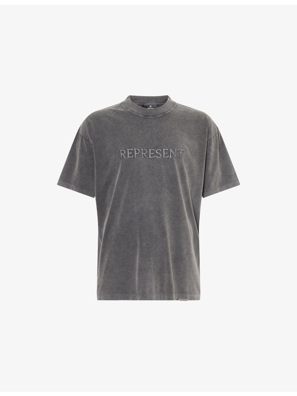 Embroidered Serif Logo Cotton-Jersey T-Shirt - 1