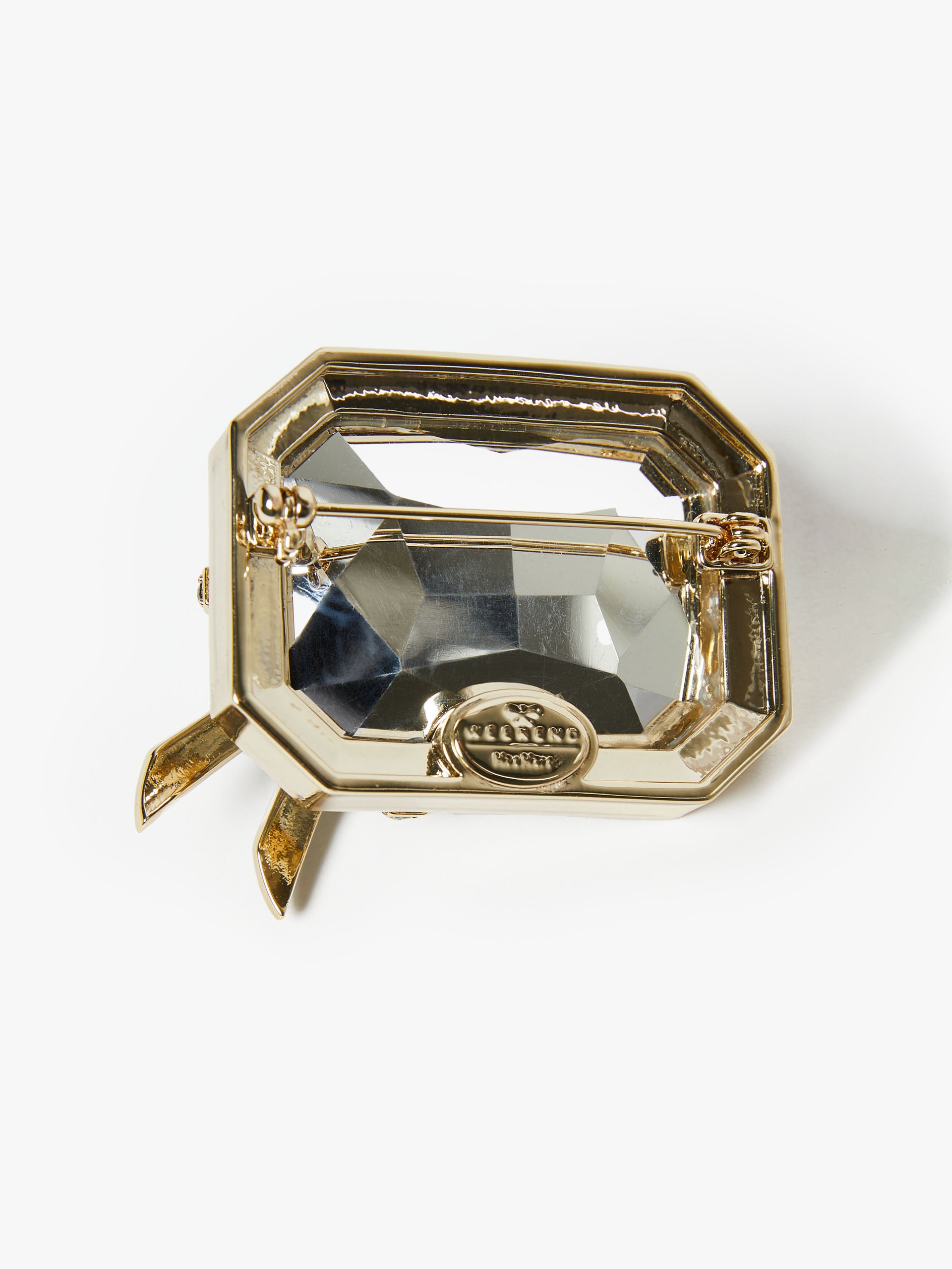 GIUDA Metal and glass brooch - 3