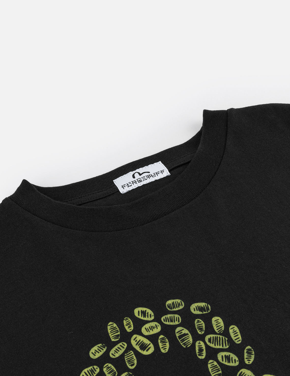 EVISU X F-LAGSTUF-F Shuga and Koban Coin Seagull Print Regular Fit T-shirt - Black - 10