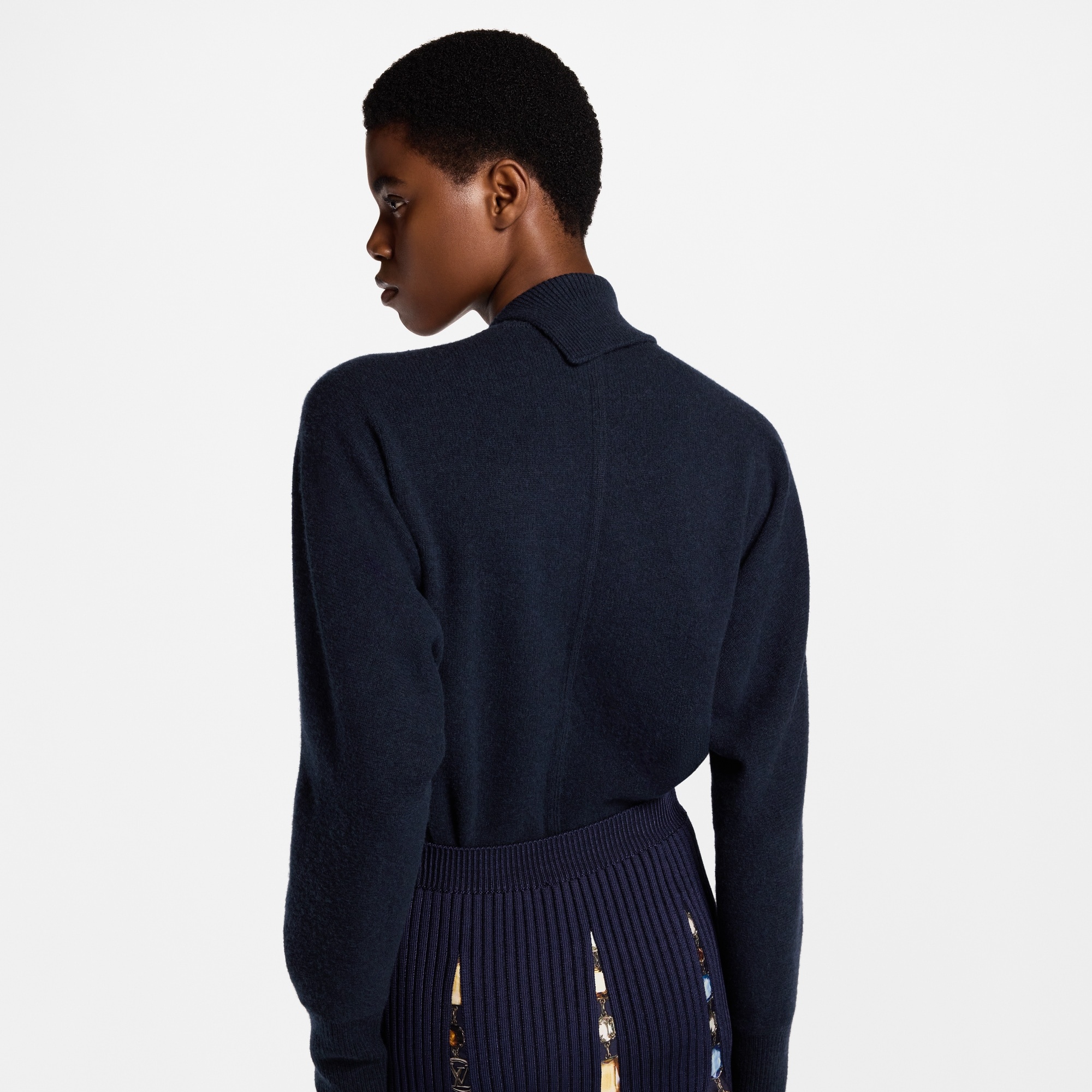 Twist Collar Knit Pullover - 5