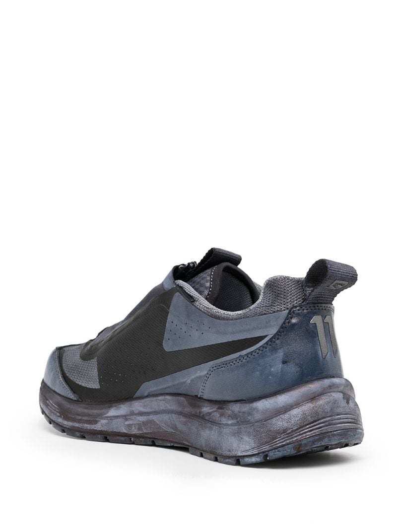 zipped low sneakers - 3