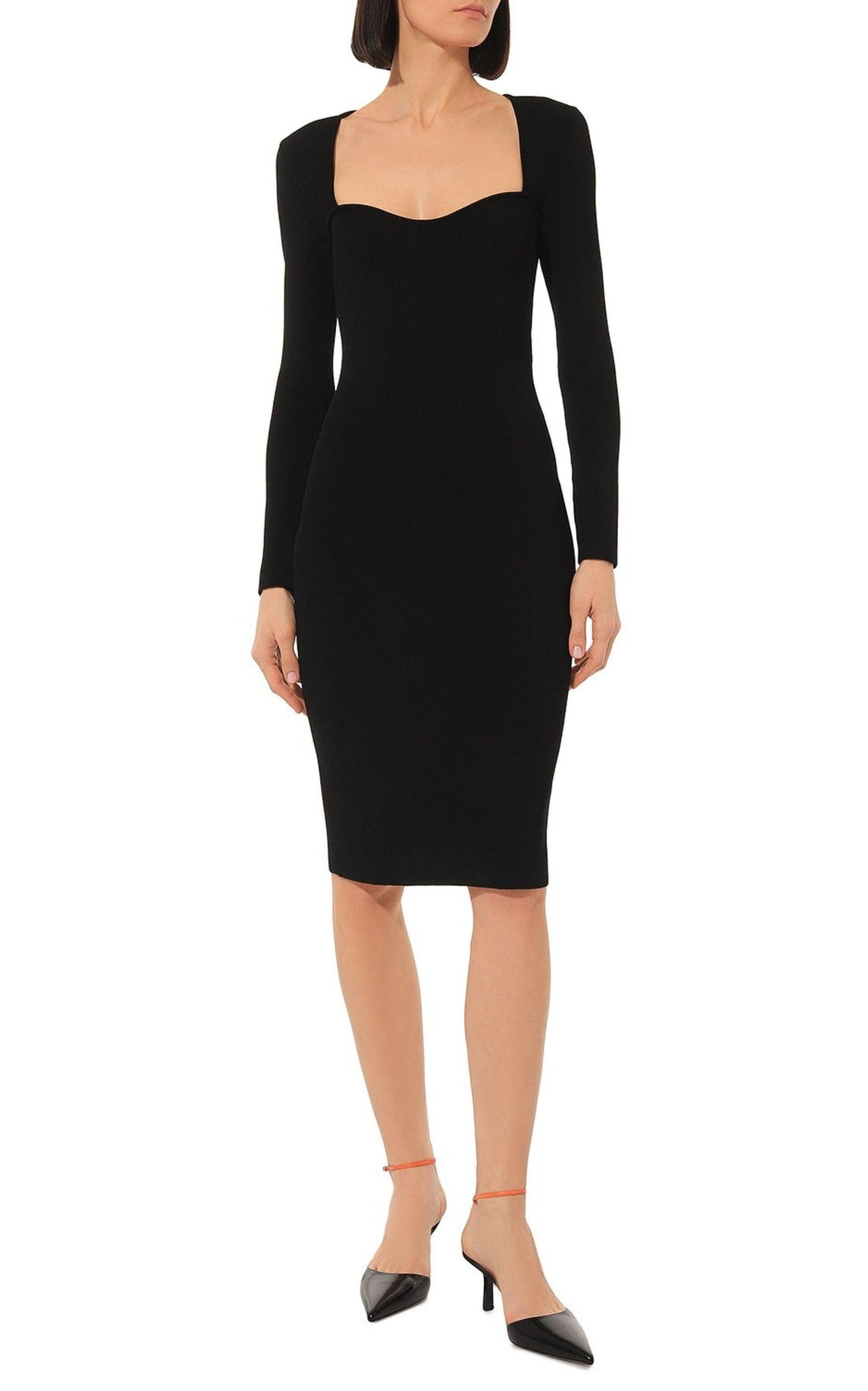 Stretch Viscose Bodycon Dress - 2
