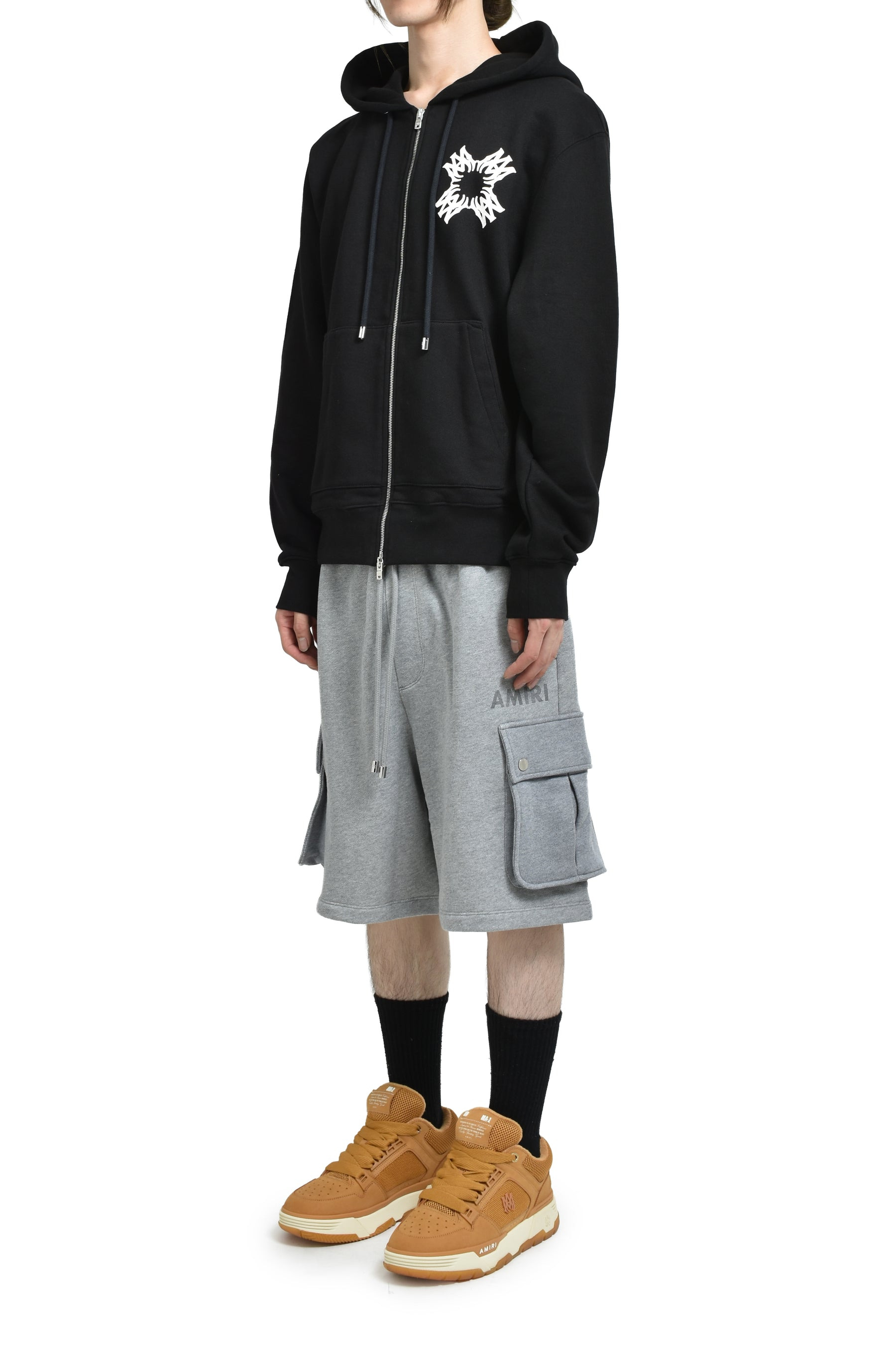 MA QUAD ZIP UP HOODIE / BLK - 5