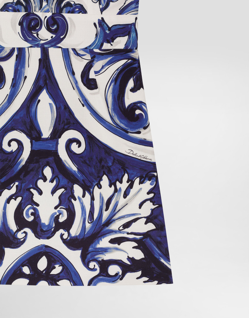 Majolica-print cotton dress 6