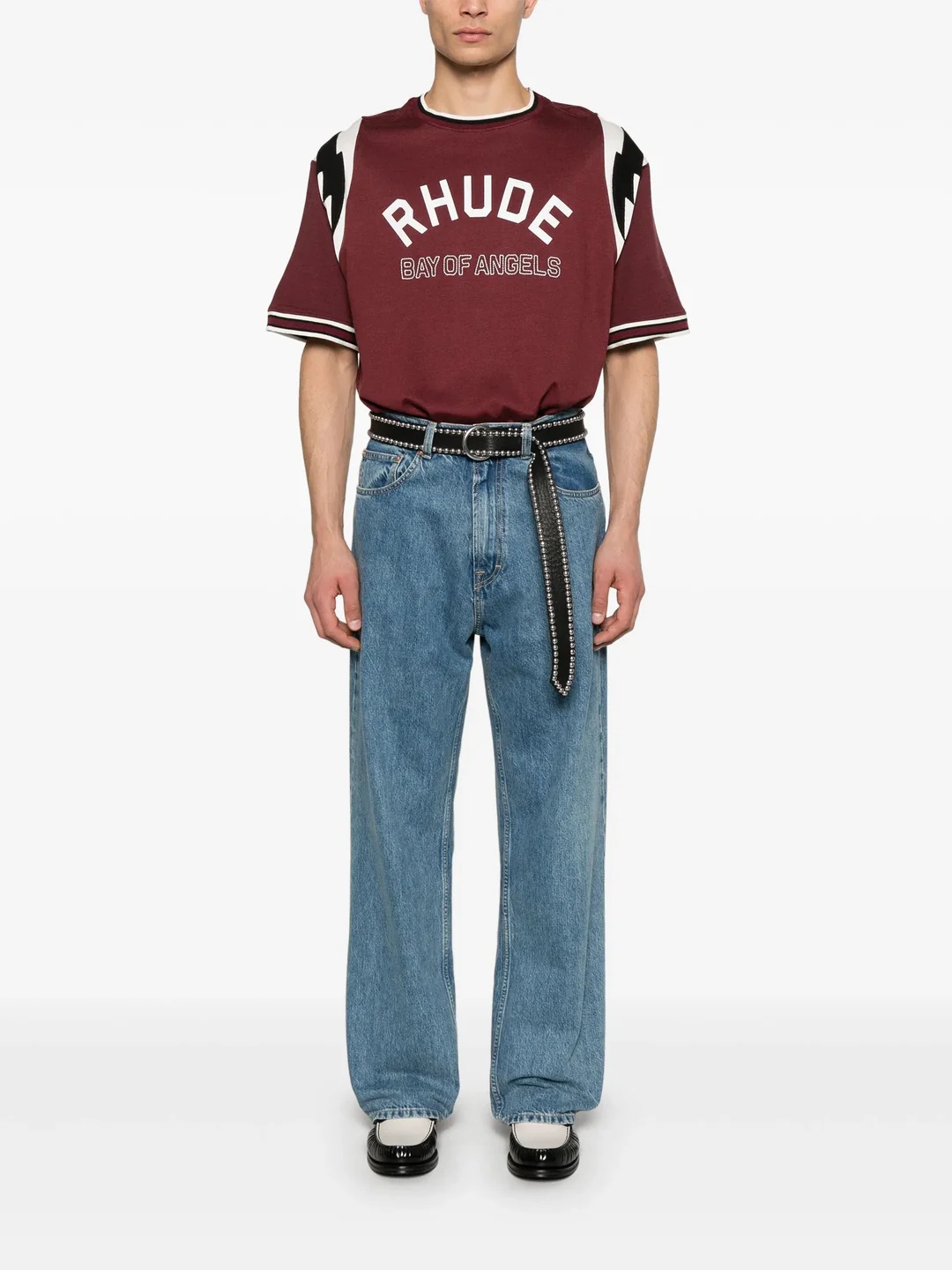 Rhude Lightning Jersey Tee | club21 | REVERSIBLE