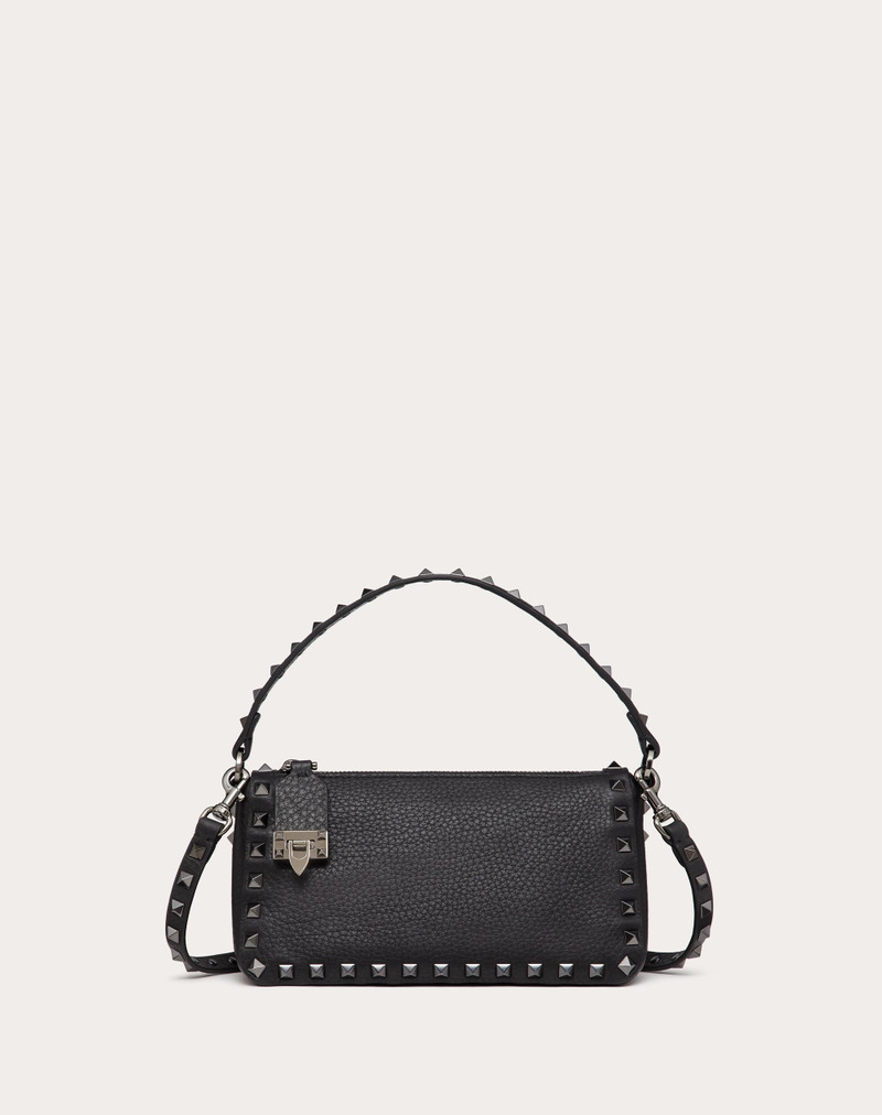 SMALL ROCKSTUD GRAINY CALFSKIN CROSSBODY BAG - 1