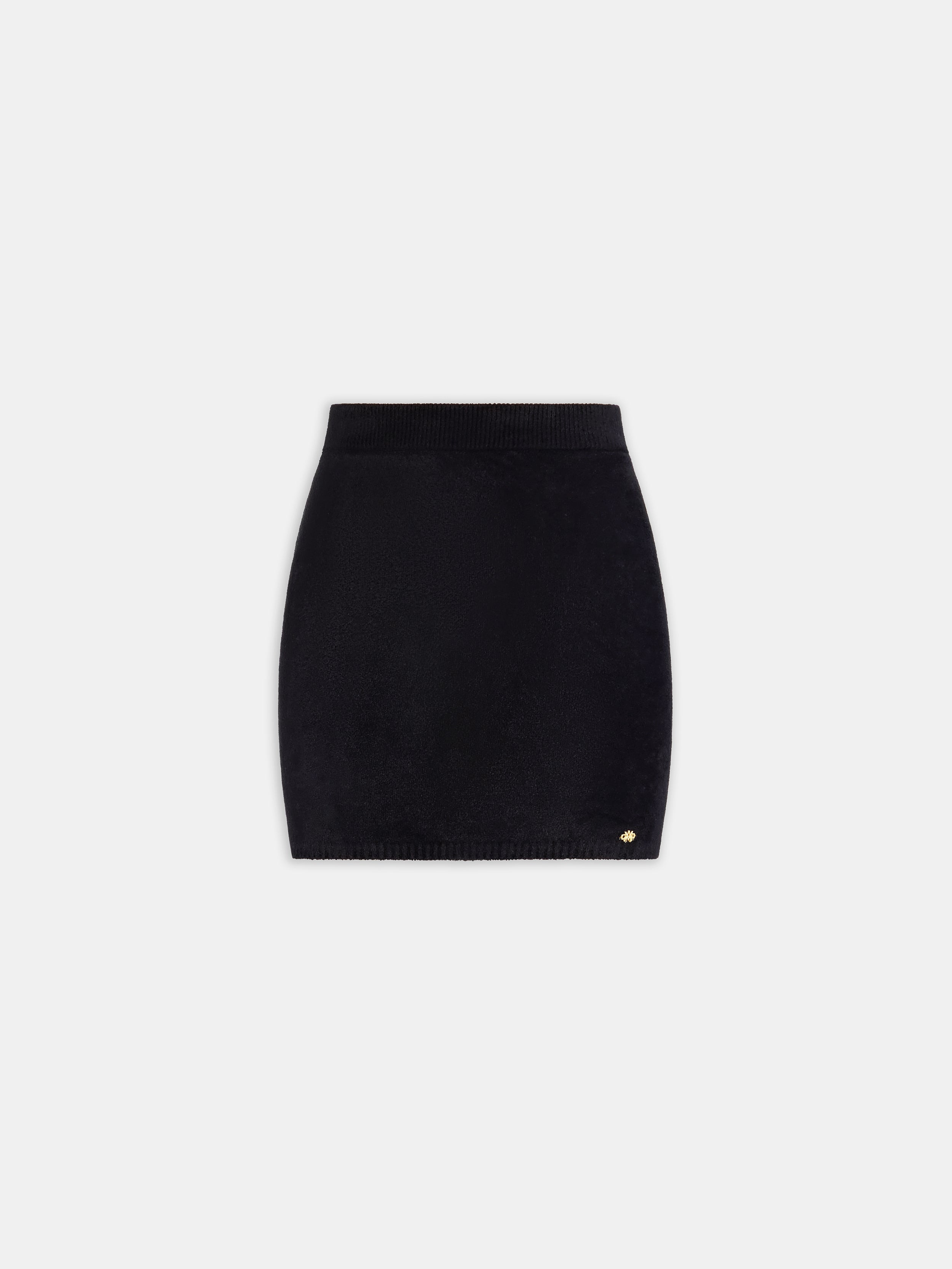 WOMEN'S VELVET MINI SKIRT - 1