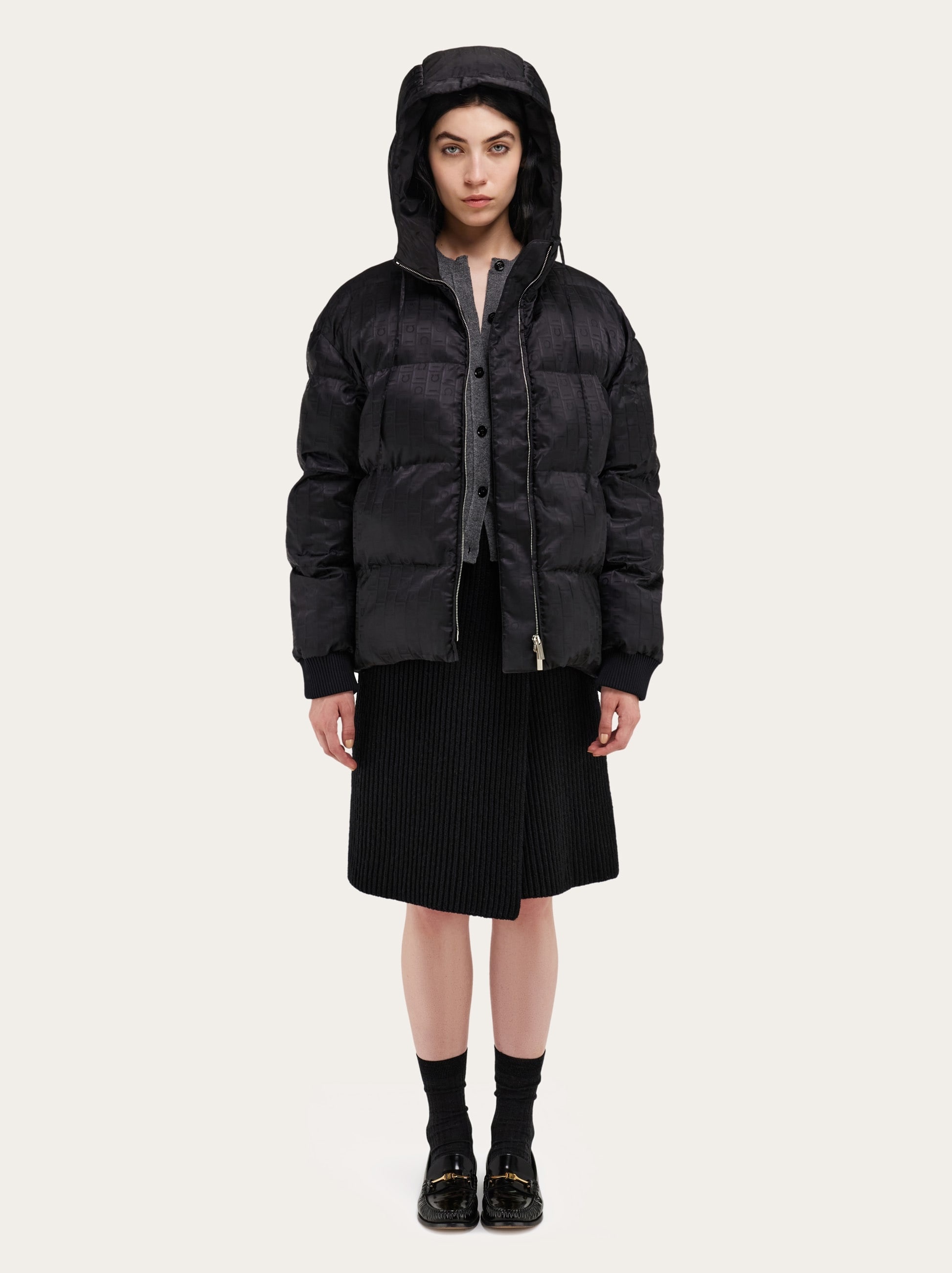 Ferragamo Monogram jacquard quilted jacket - 7