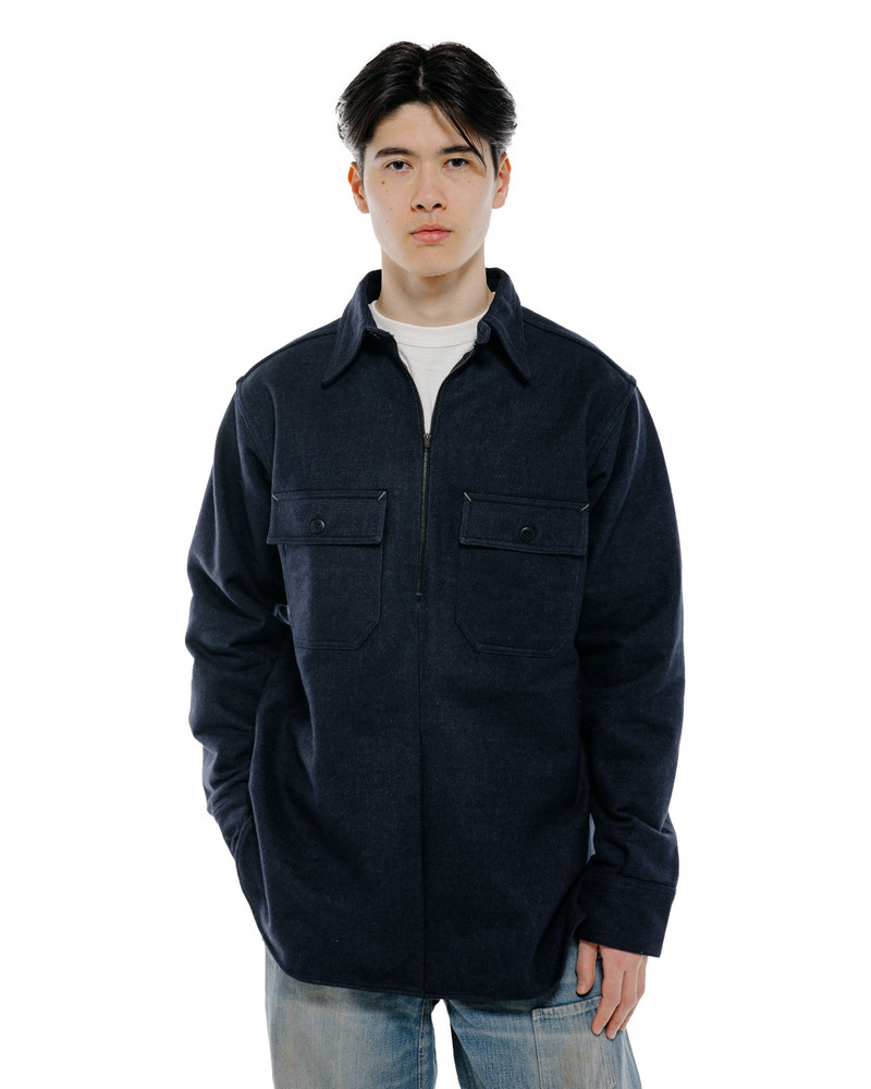 Warehouse & Co. Lot. JG-39 C.P.O. Half-Zip Shirt Navy outlook