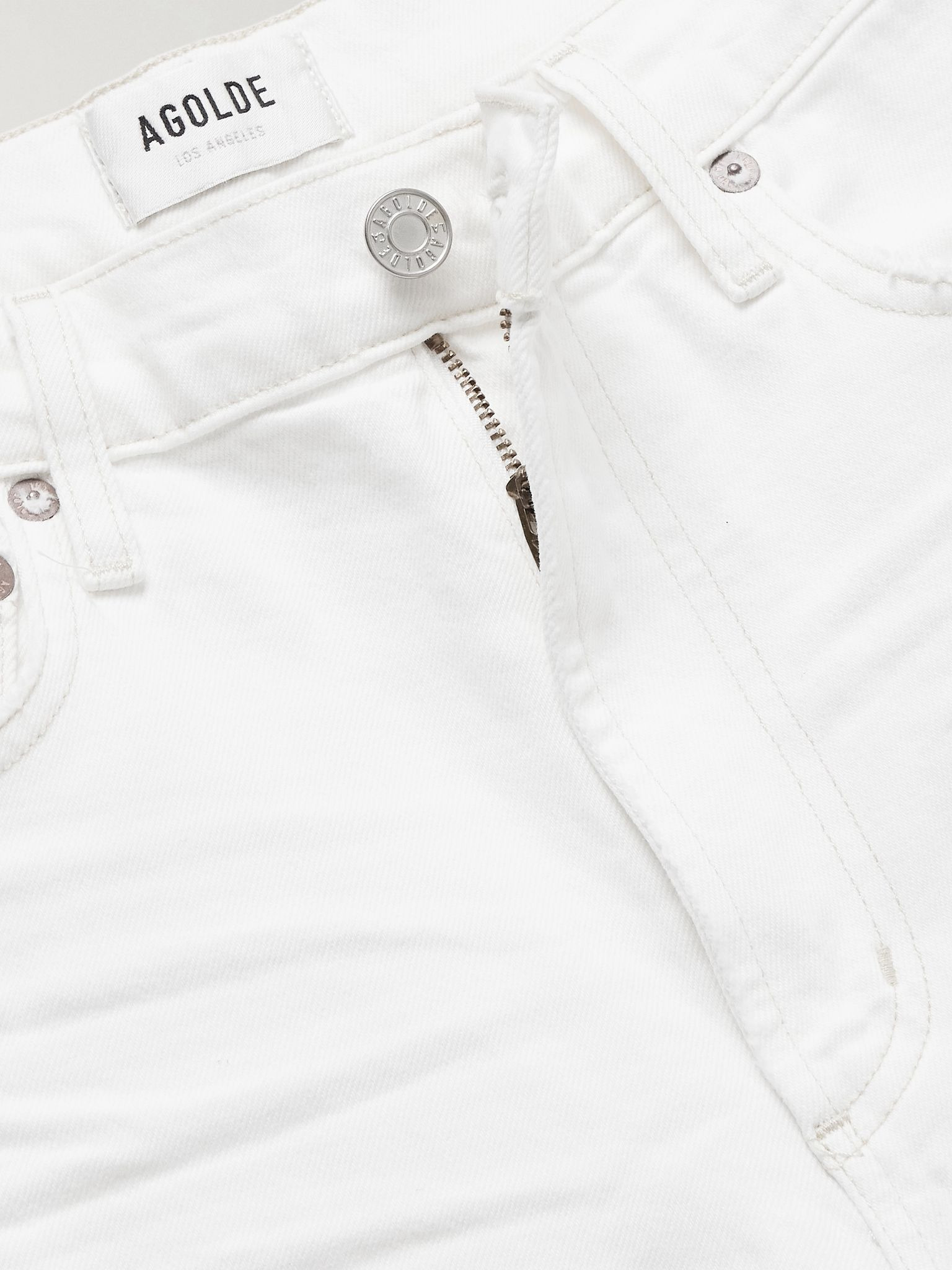 Ren high-rise wide-leg jeans White - 5