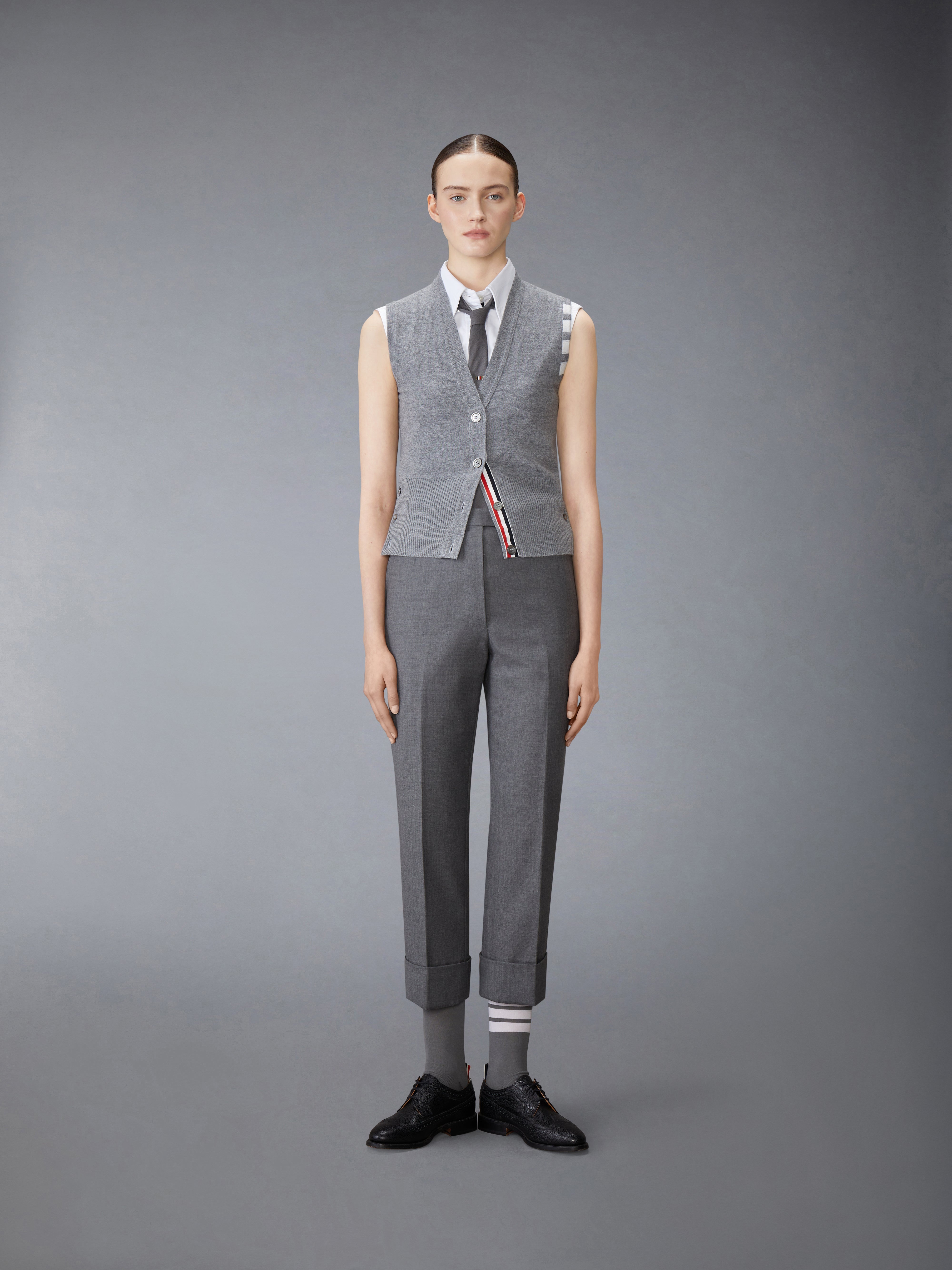 Thom Browne OXFORD CLASSIC SLEEVELESS SHIRT | REVERSIBLE