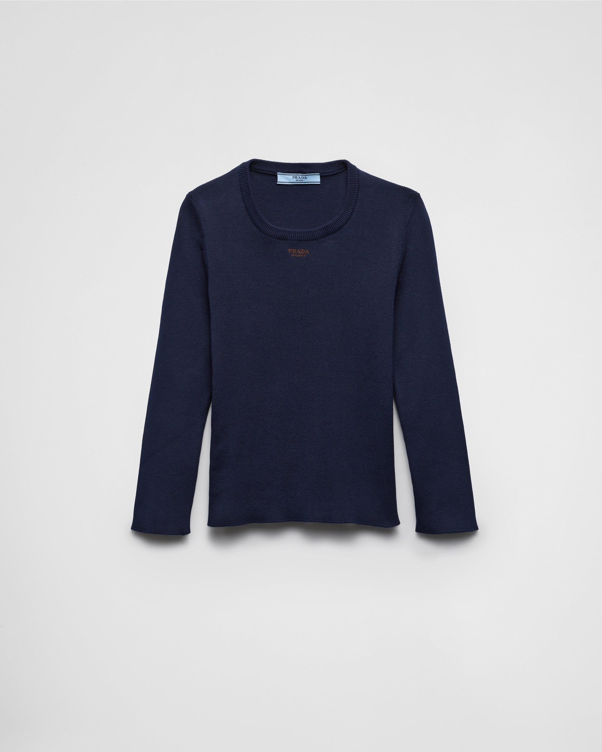Cotton crew-neck sweater - 1