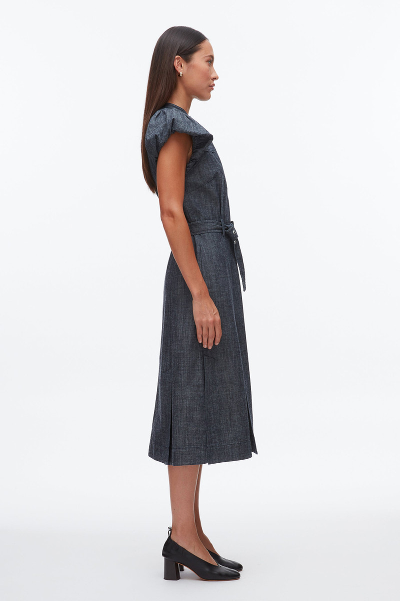 Denim Puff Sleeve Dress 3