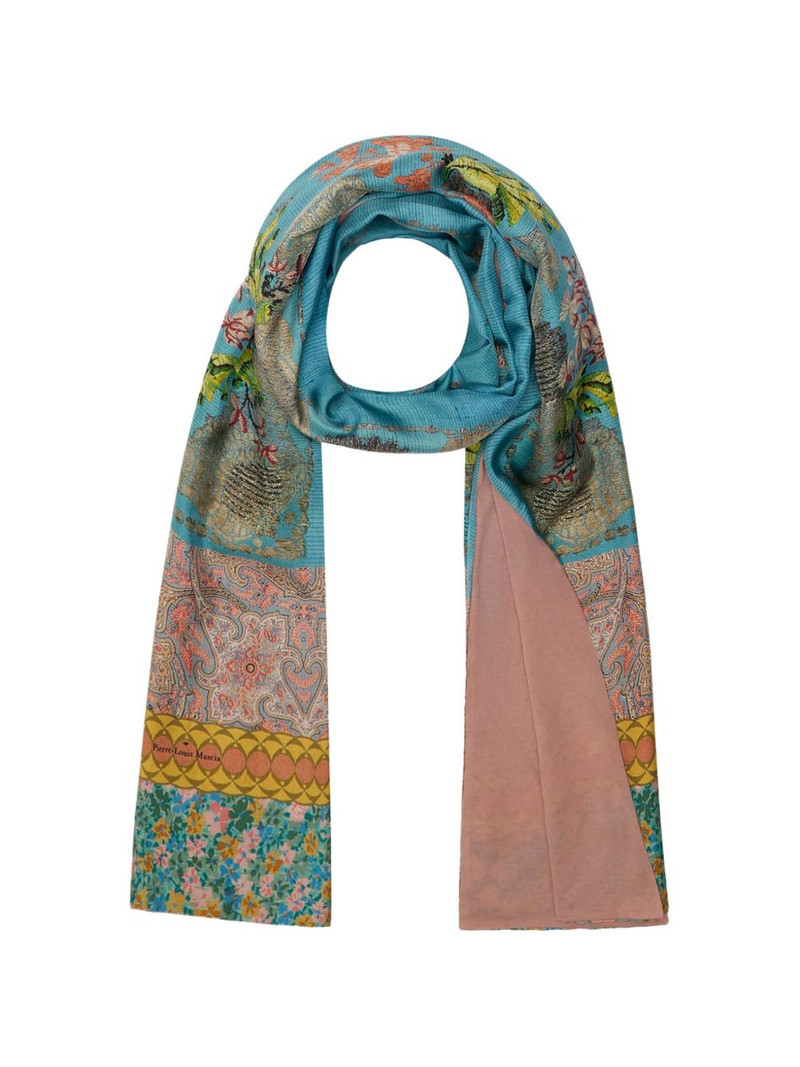 floral-print scarf 1