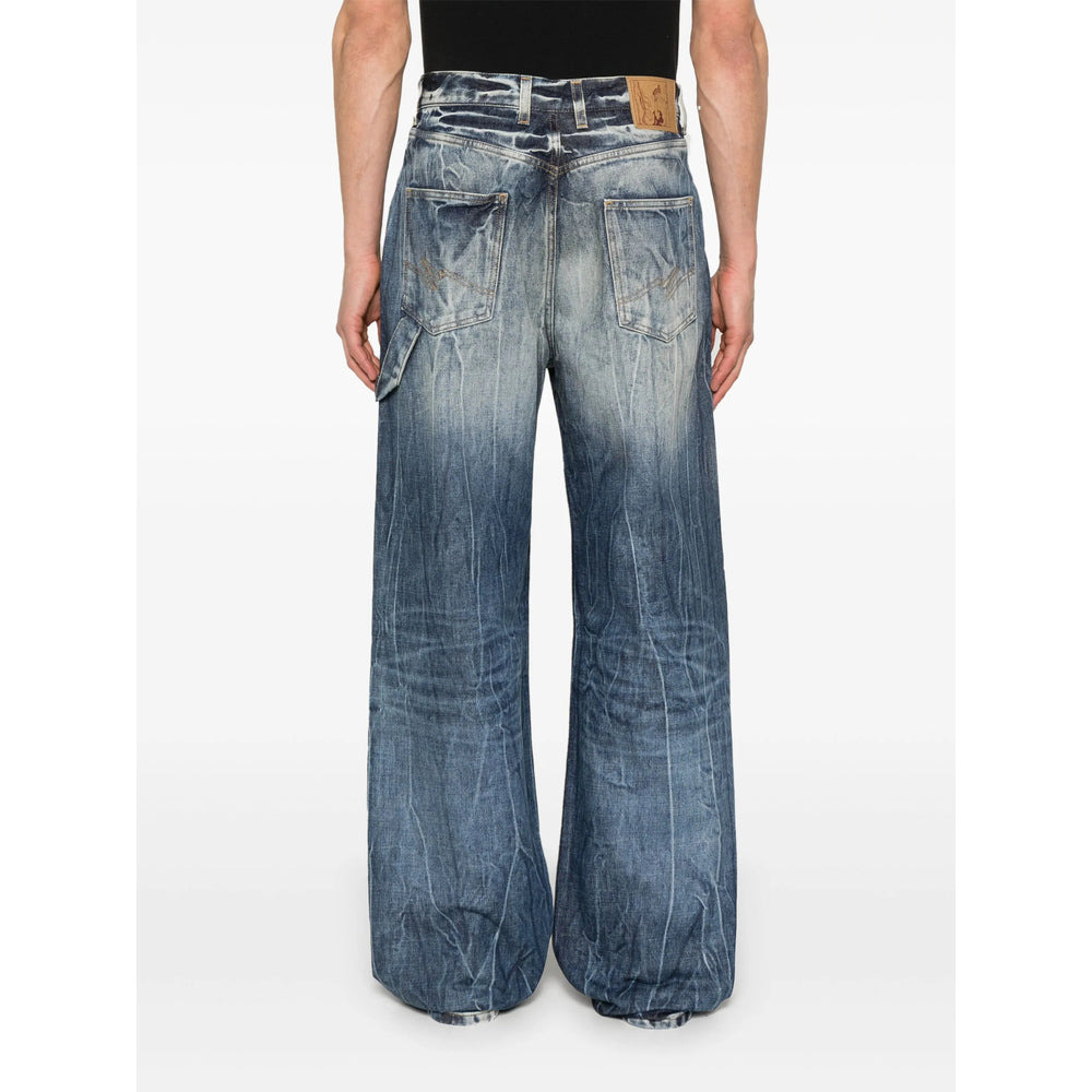 Martine Rose Blue Denim - Wide-Leg Jeans Men - 5