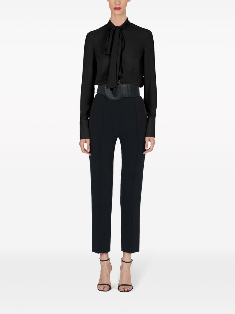 CAROLINA HERRERA pussy-bow georgette blouse outlook