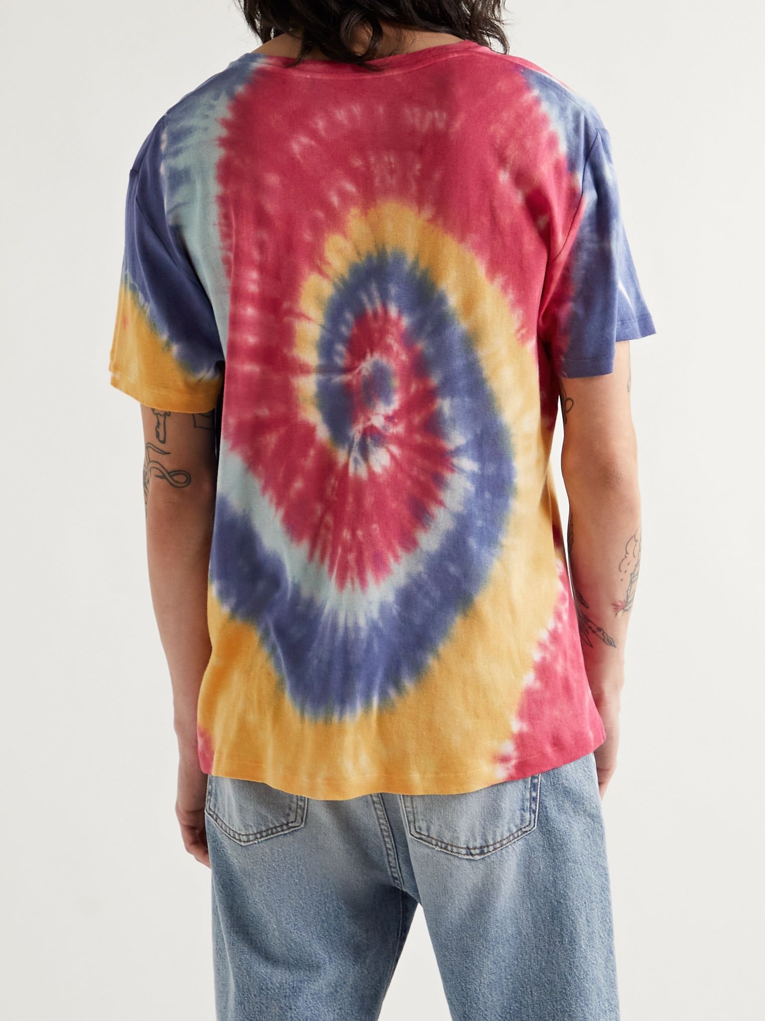 Tie-Dyed Cotton and Cashmere-Blend Jersey T-Shirt - 4