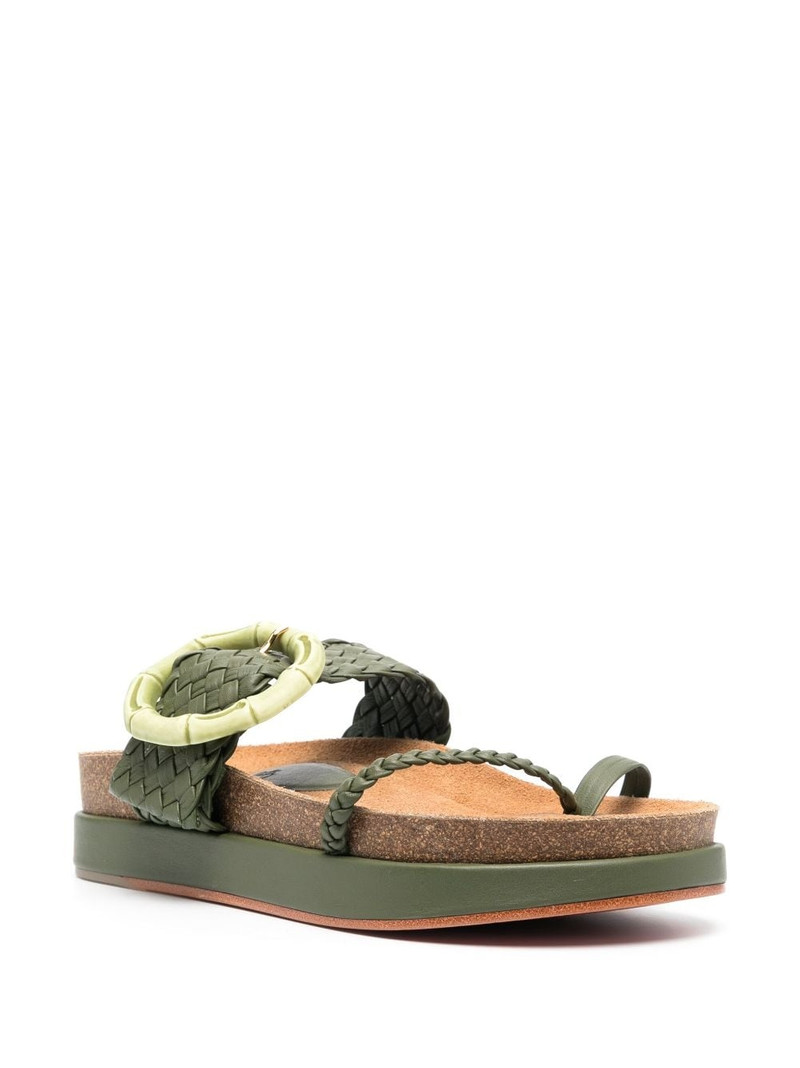 Johanna Ortiz Broadwalk Romance leather slides outlook