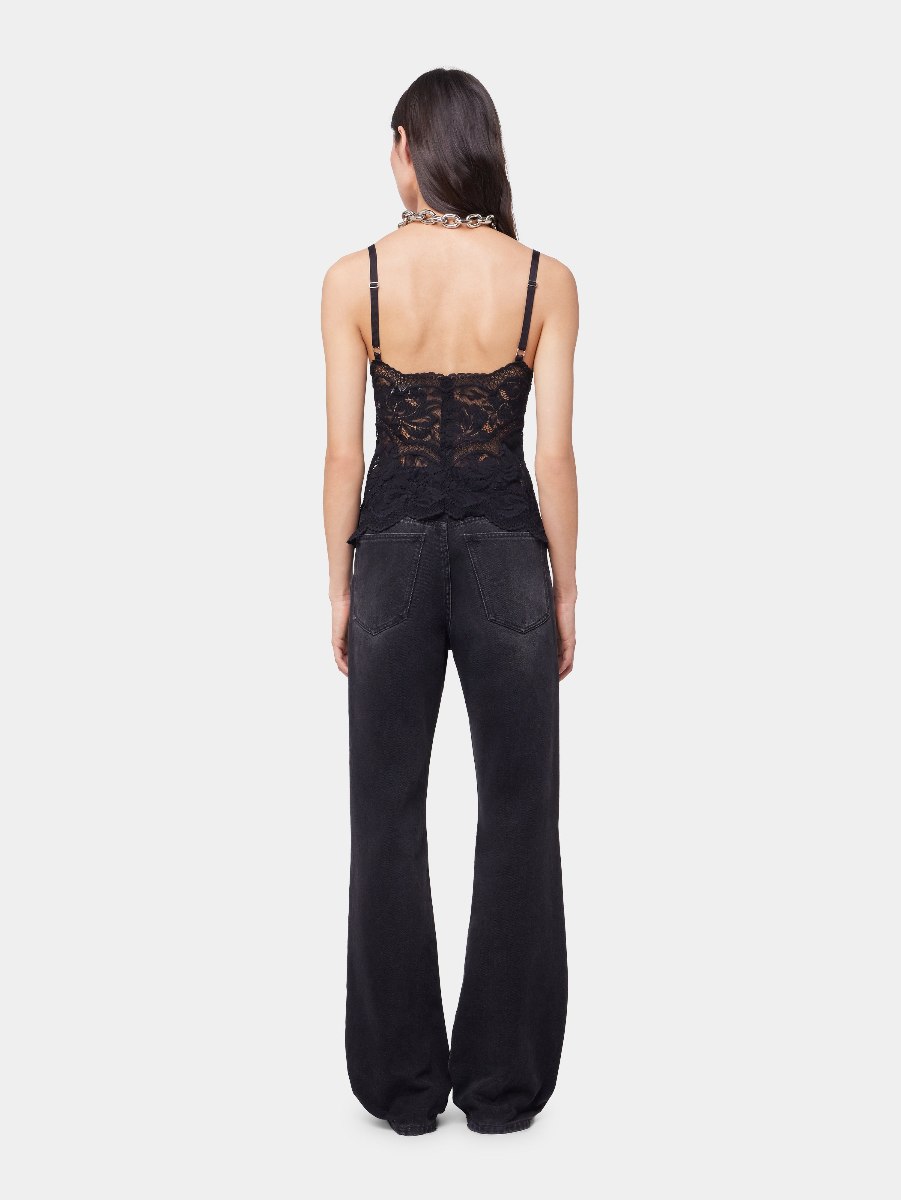 BLACK TANK TOP IN LACE - 6