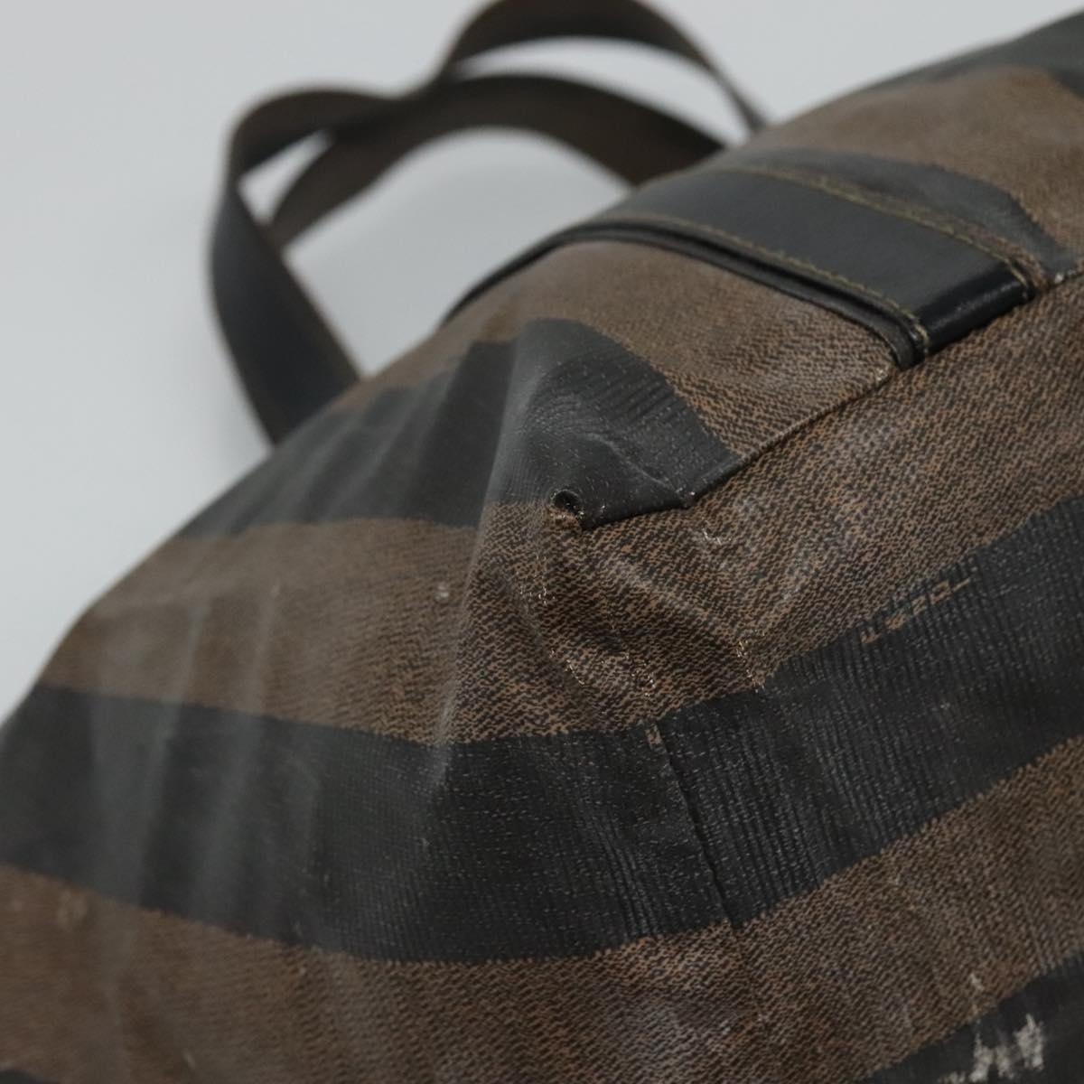 FENDI Pecan Canvas Hand Bag Coated Canvas Brown - 11