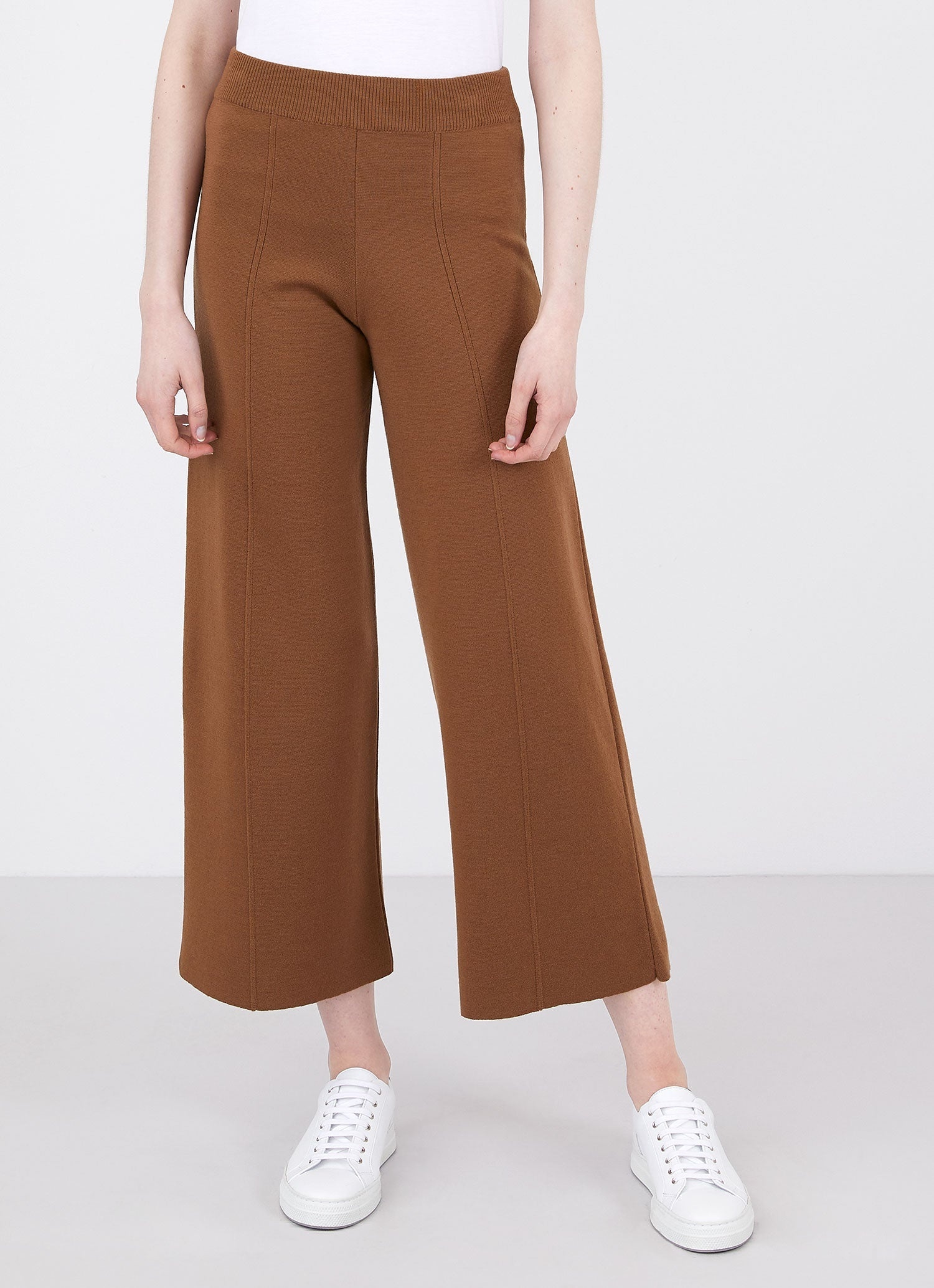 Merino Wide Leg Trouser - 1