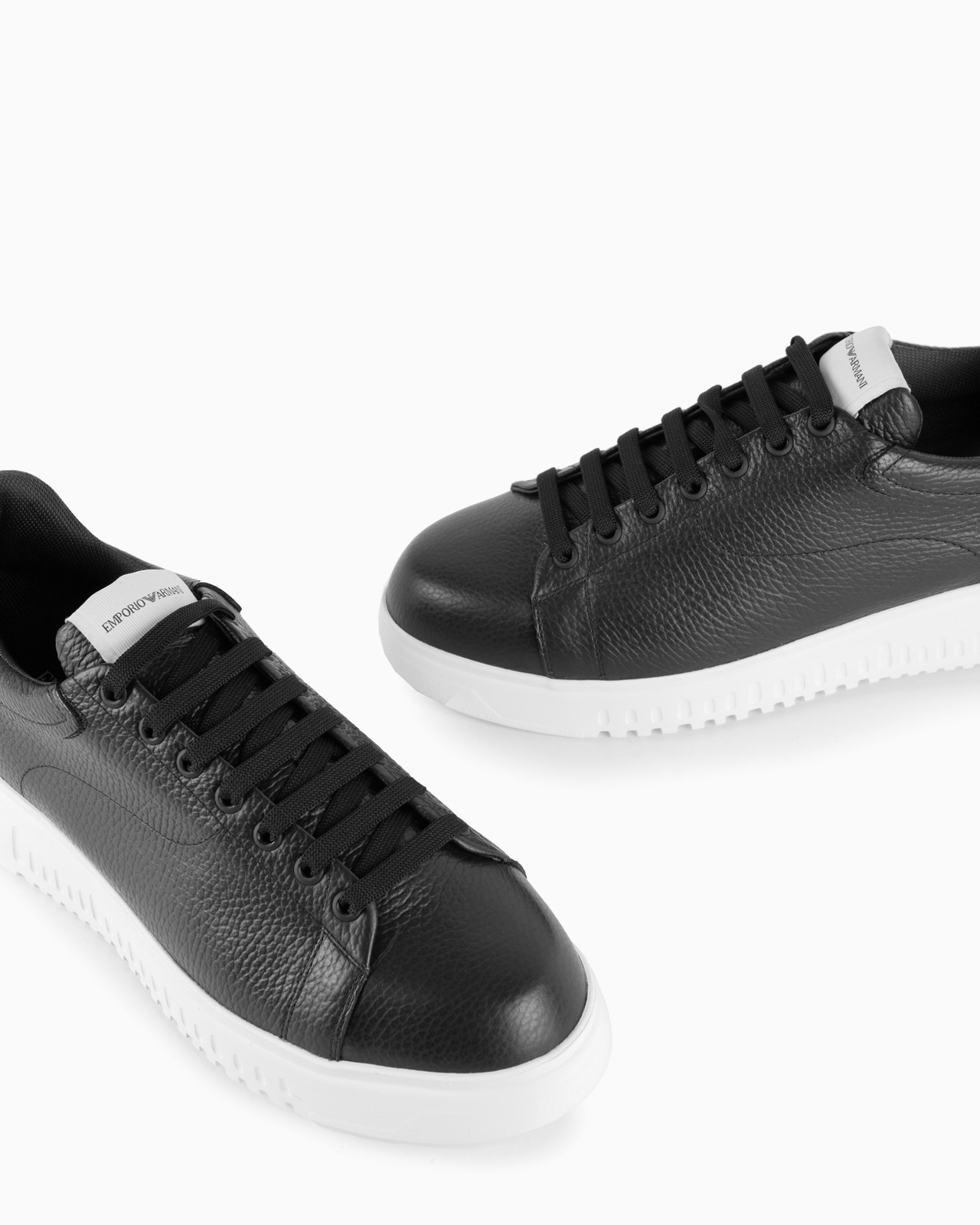 Tumbled leather sneakers - 5