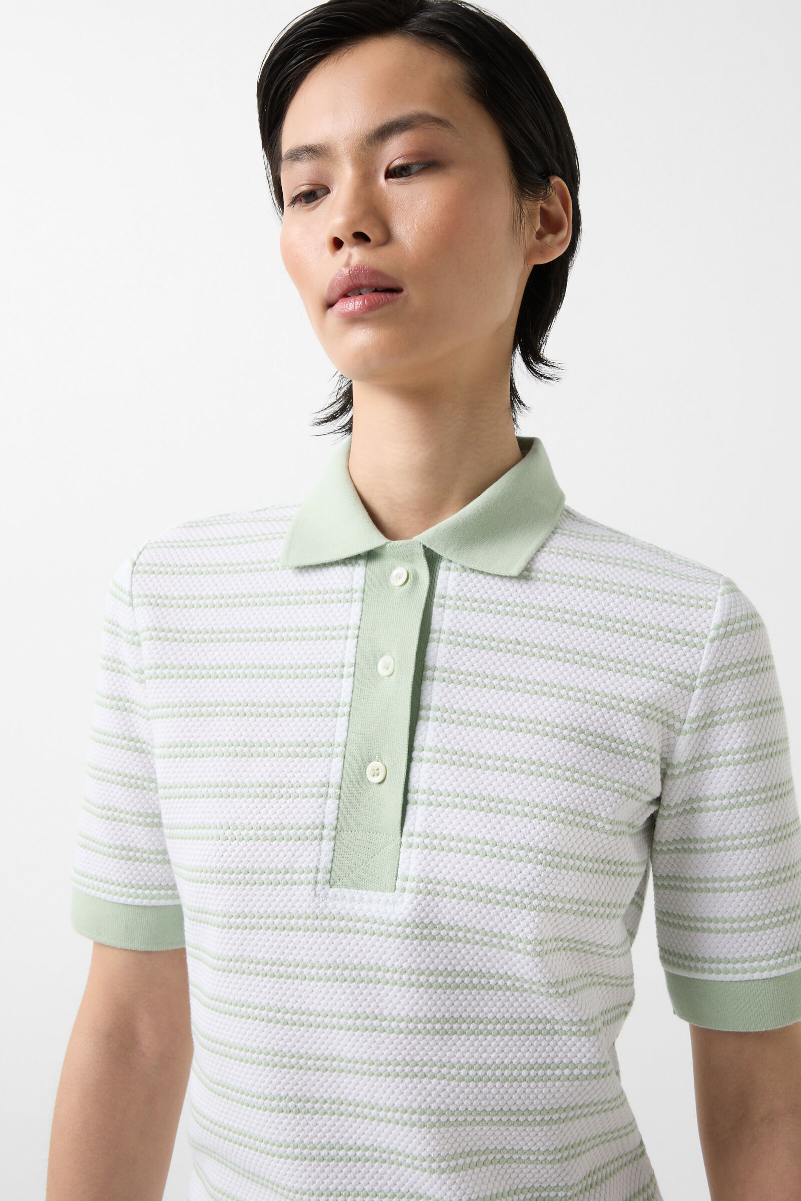 Wendy Polo shirt in Mint/White - 4