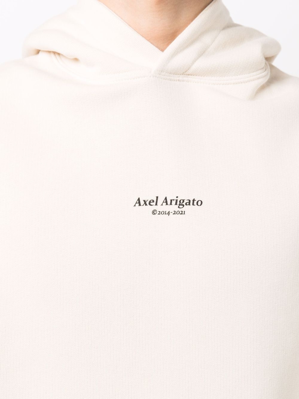 logo-print organic-cotton hoodie - 5