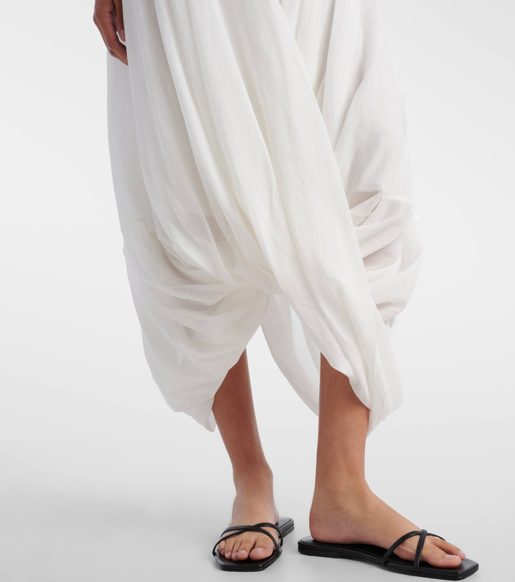 Draped maxi skirt - 5