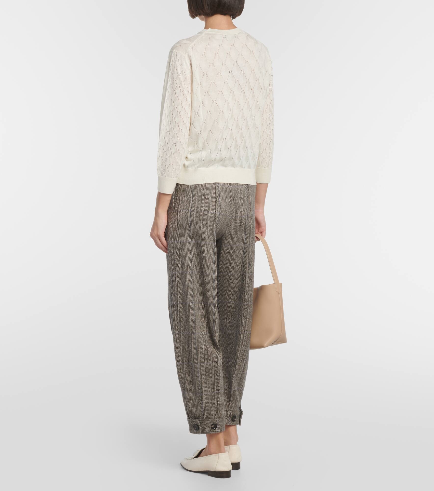 Piura Argyle cashmere and silk sweater - 3