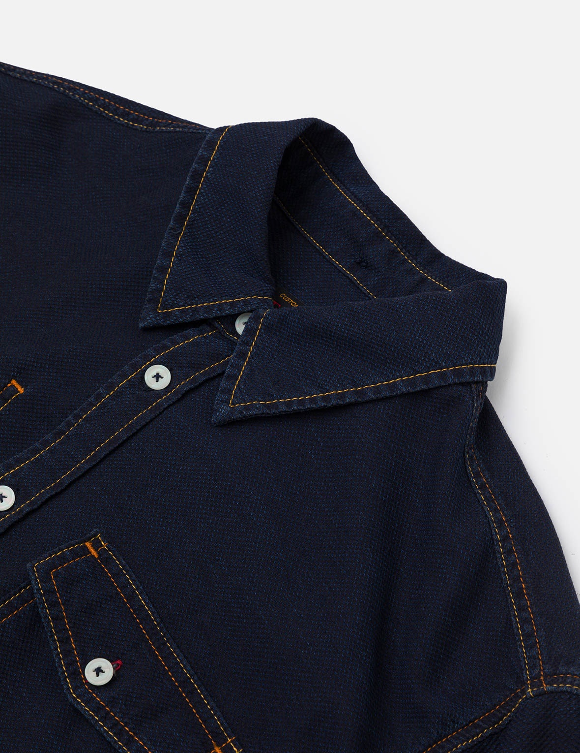 Seagull Print Regular Fit Denim Shirt - 5