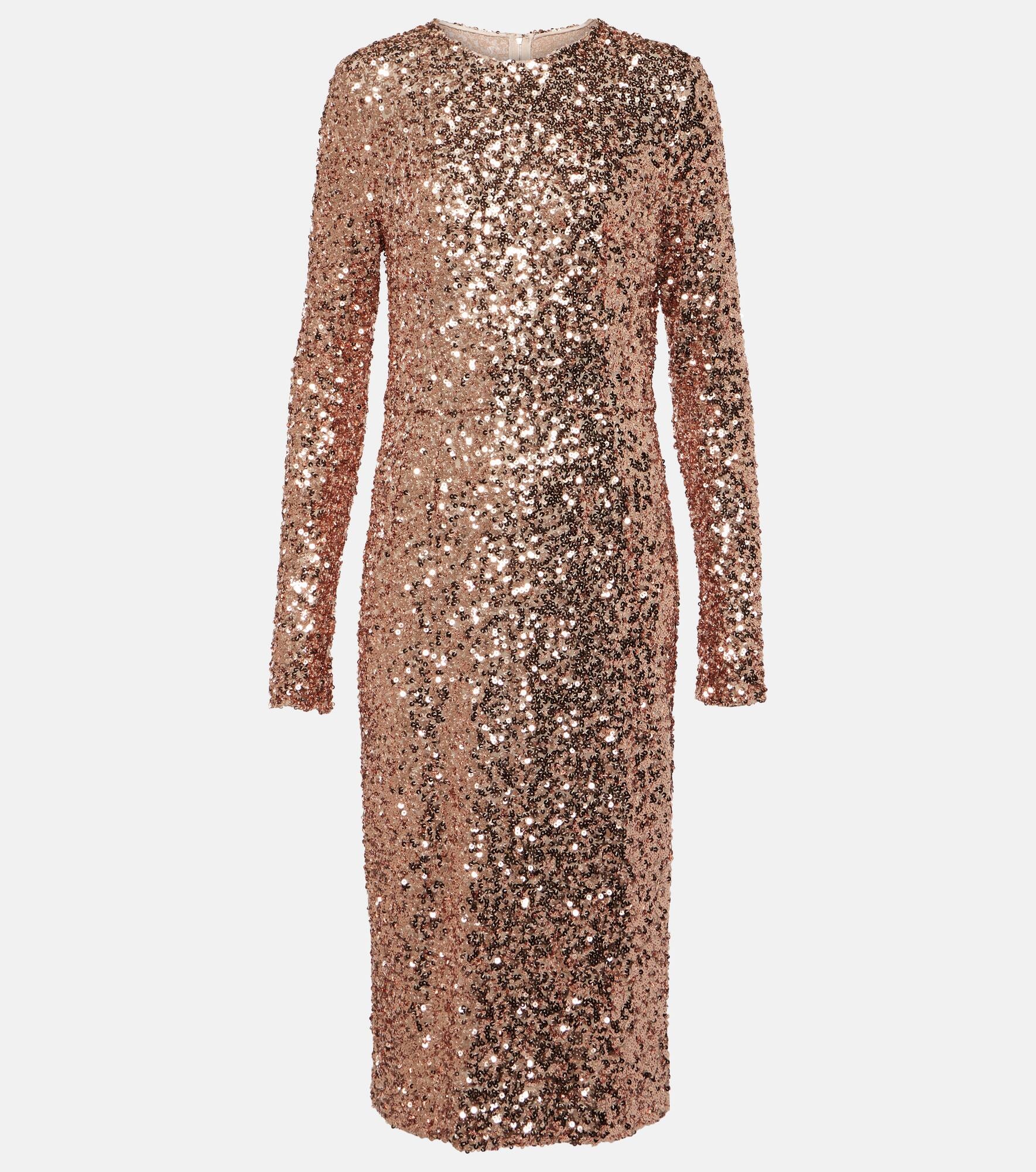 Sequined midi dress - 1