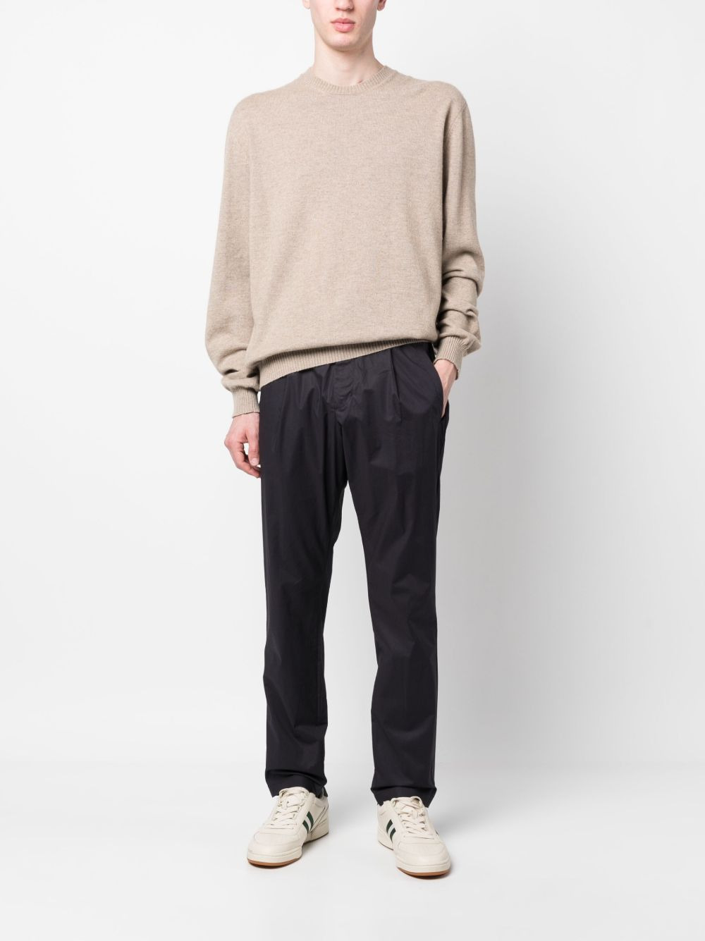 drawstring straight-leg trousers - 2