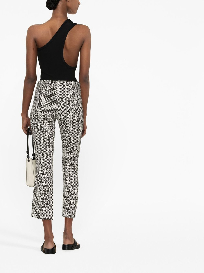geometric-jacquard tailored trousers 4