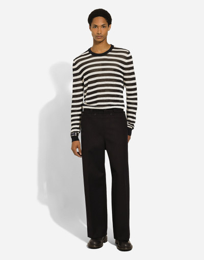 Dolce & Gabbana Cotton and wool sailor pants outlook