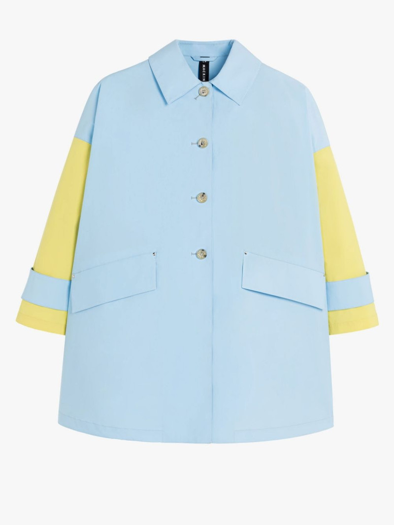 HUMBIE BLUE X YELLOW ECO DRY OVERCOAT - 1