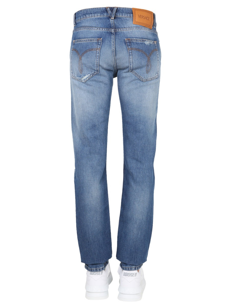 Versace Men Jeans Con Patch Logo - 4