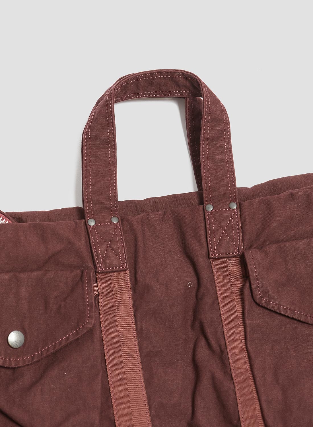 Porter-Yoshida & Co Crag 2Way Boston Bag Small in Burgundy - 5