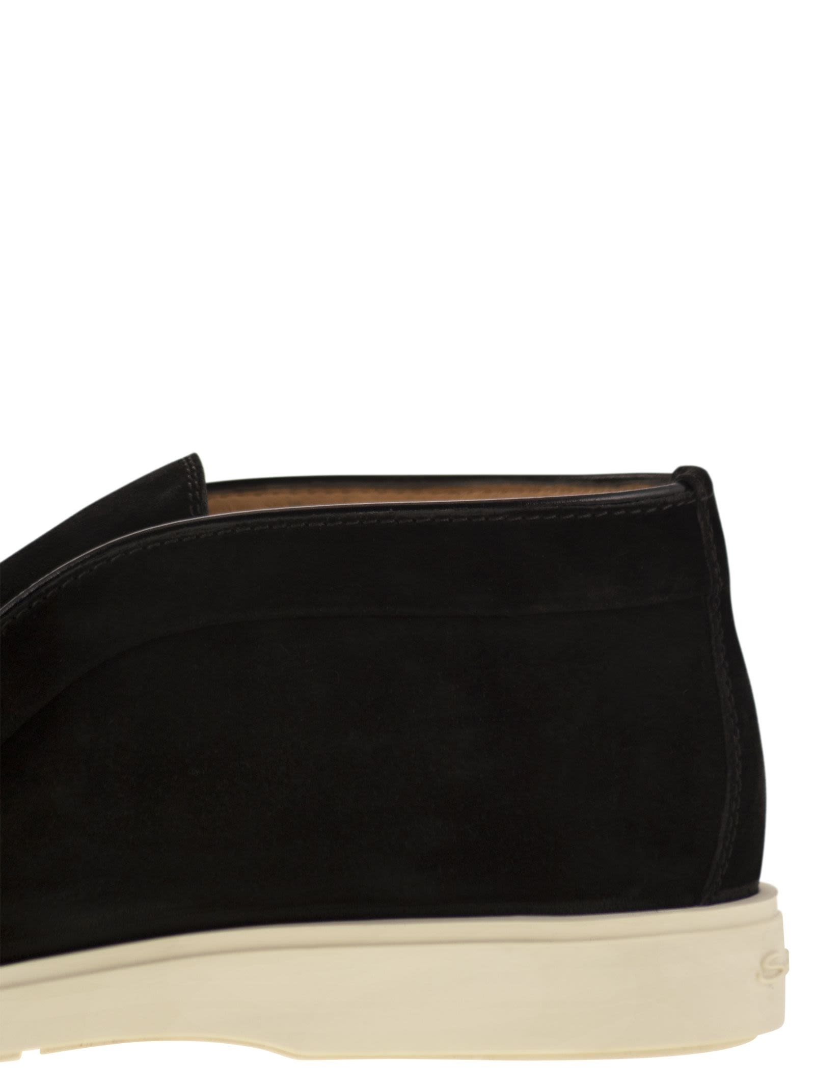 Santoni Men Suede Desert Boot - 7