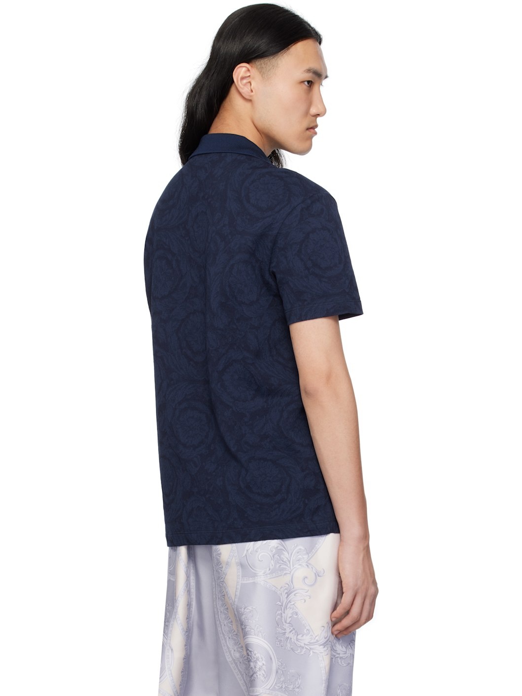 Navy Barocco Polo - 3