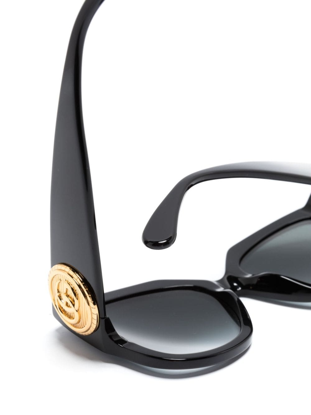 logo-plaque round-frame sunglasses - 3