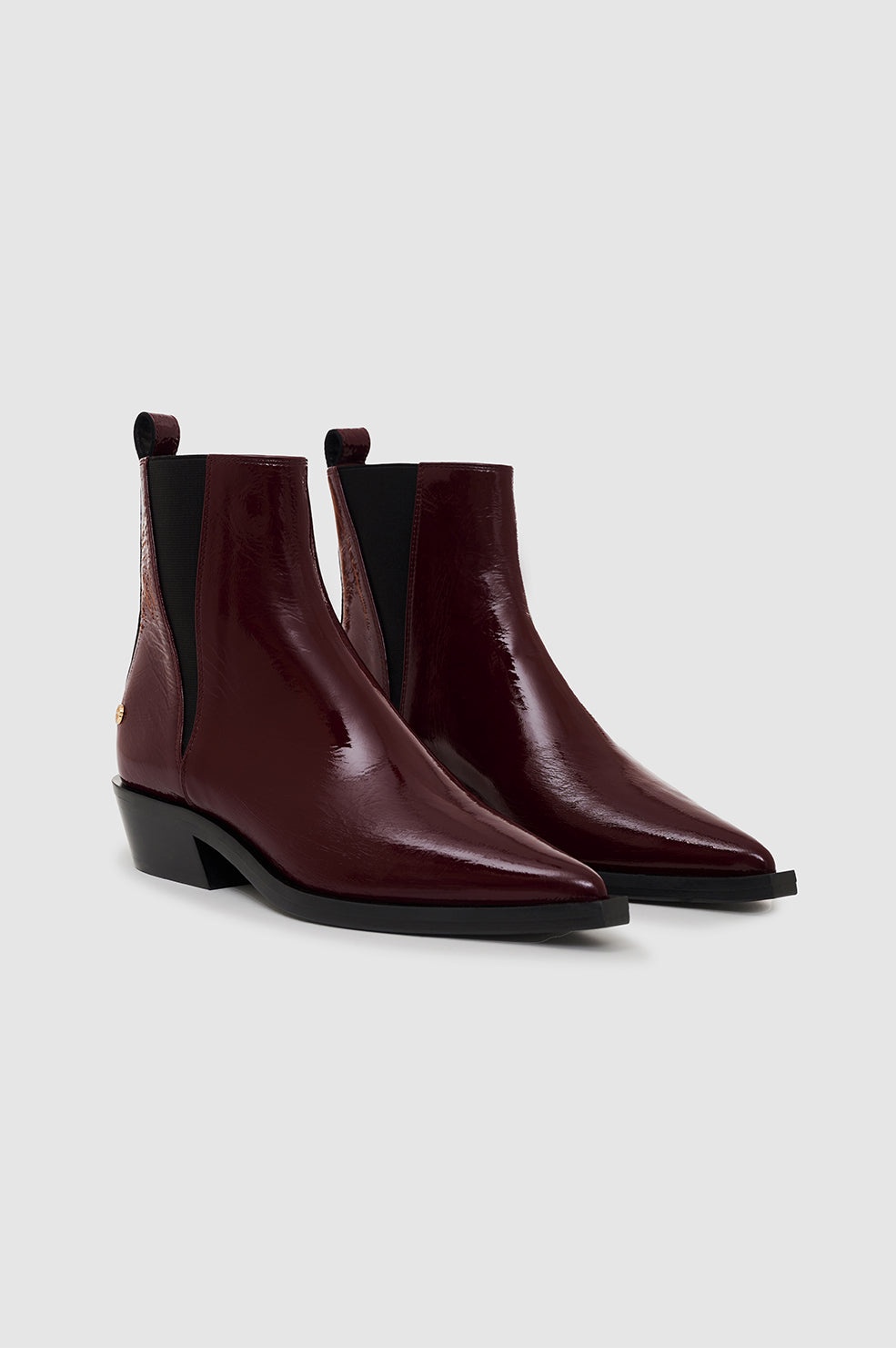 Bekah Flat Boots - Dark Red - 2