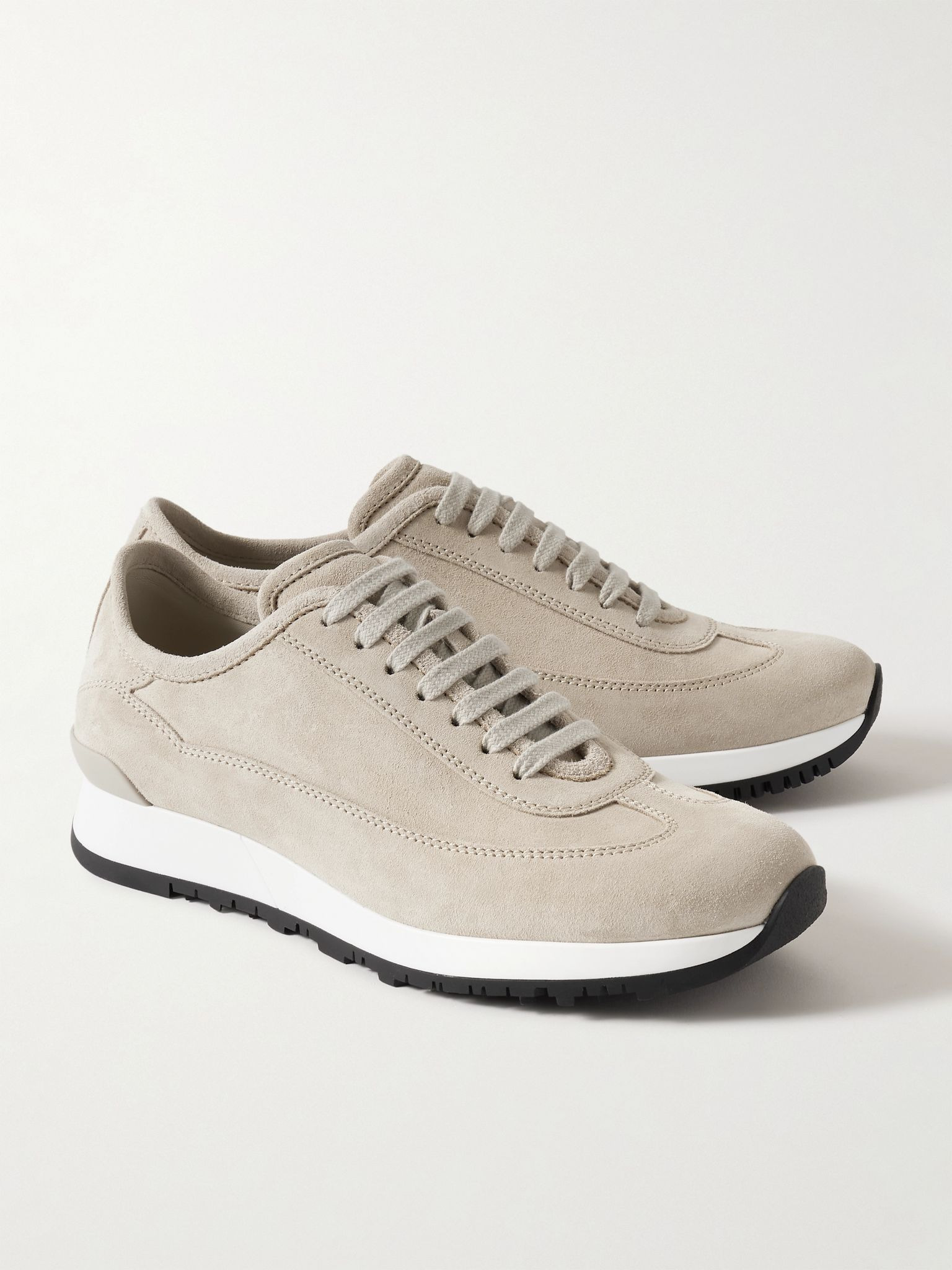 Foundry II Suede Sneakers Beige - 4