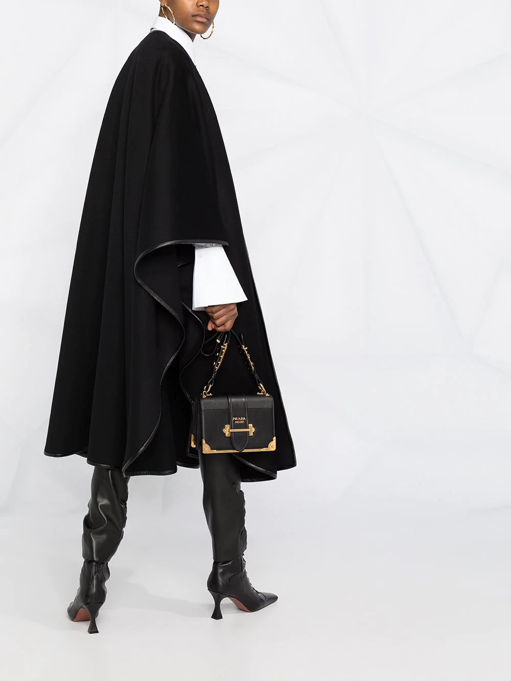 oversized poncho cape coat - 6