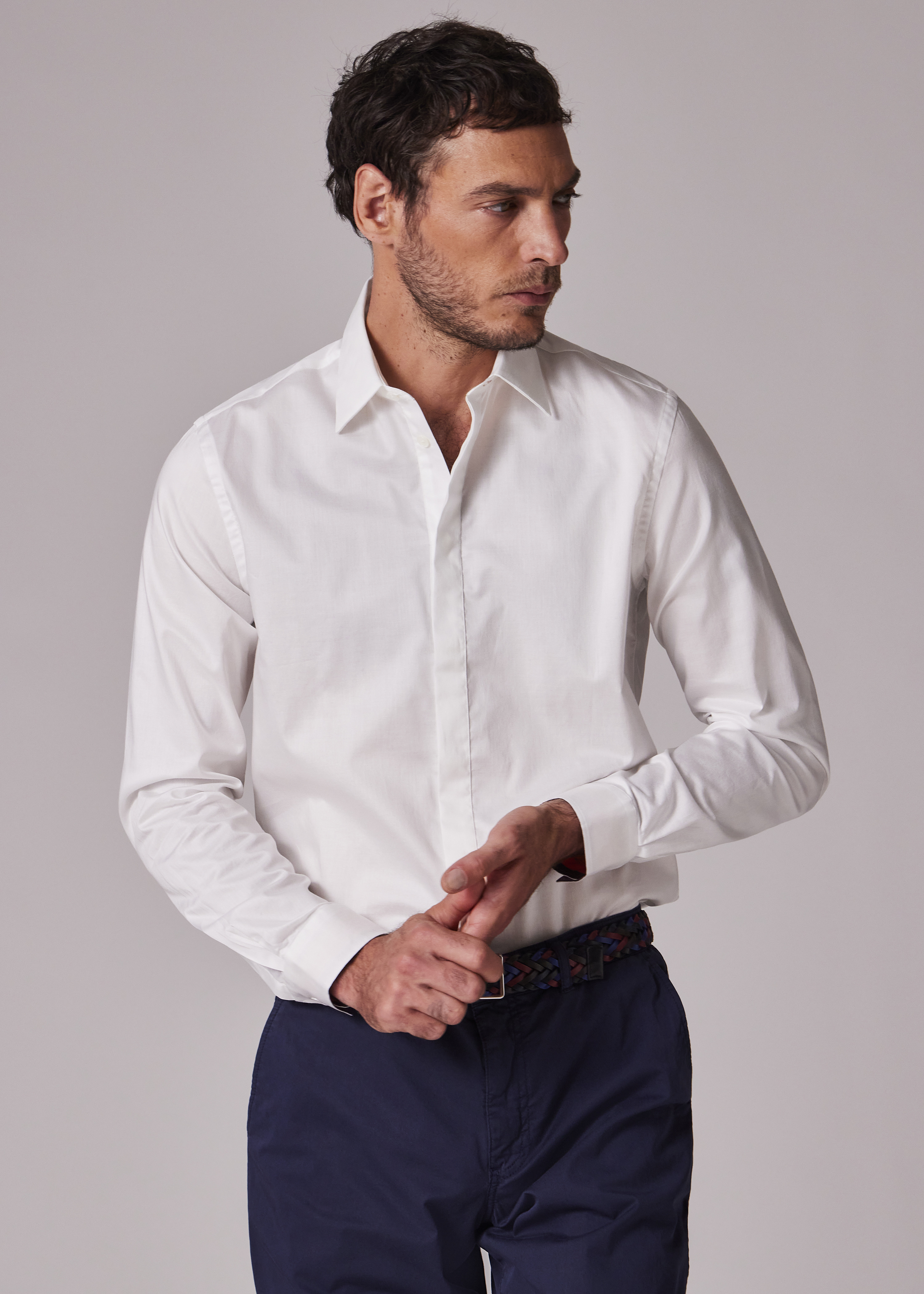 Slim-Fit Cotton Twill Easy Care Shirt - 4