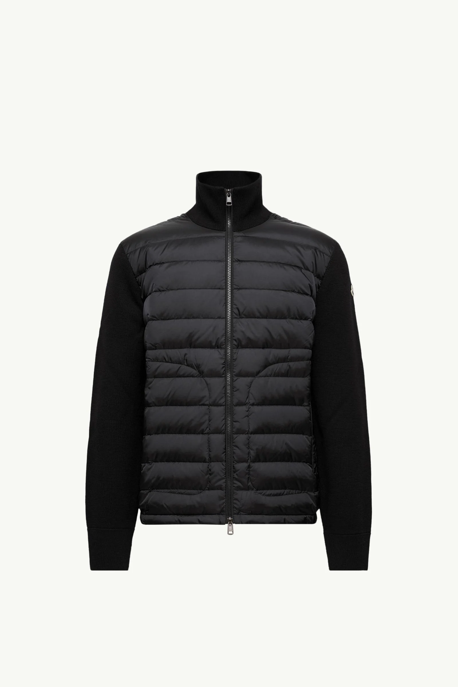 Padded Zip-Up Cardigan - 1