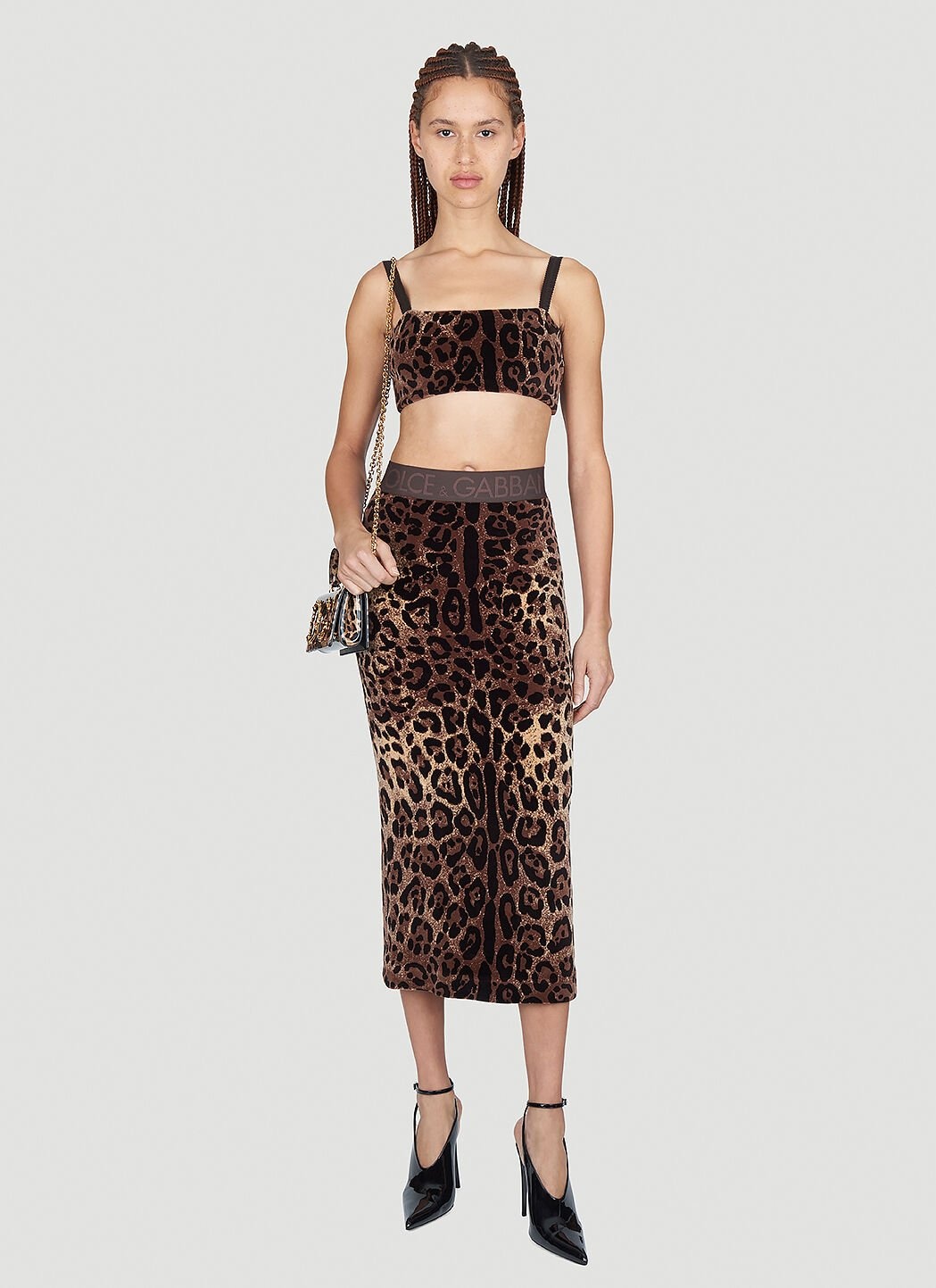 Leopard Print Midi Skirt - 2