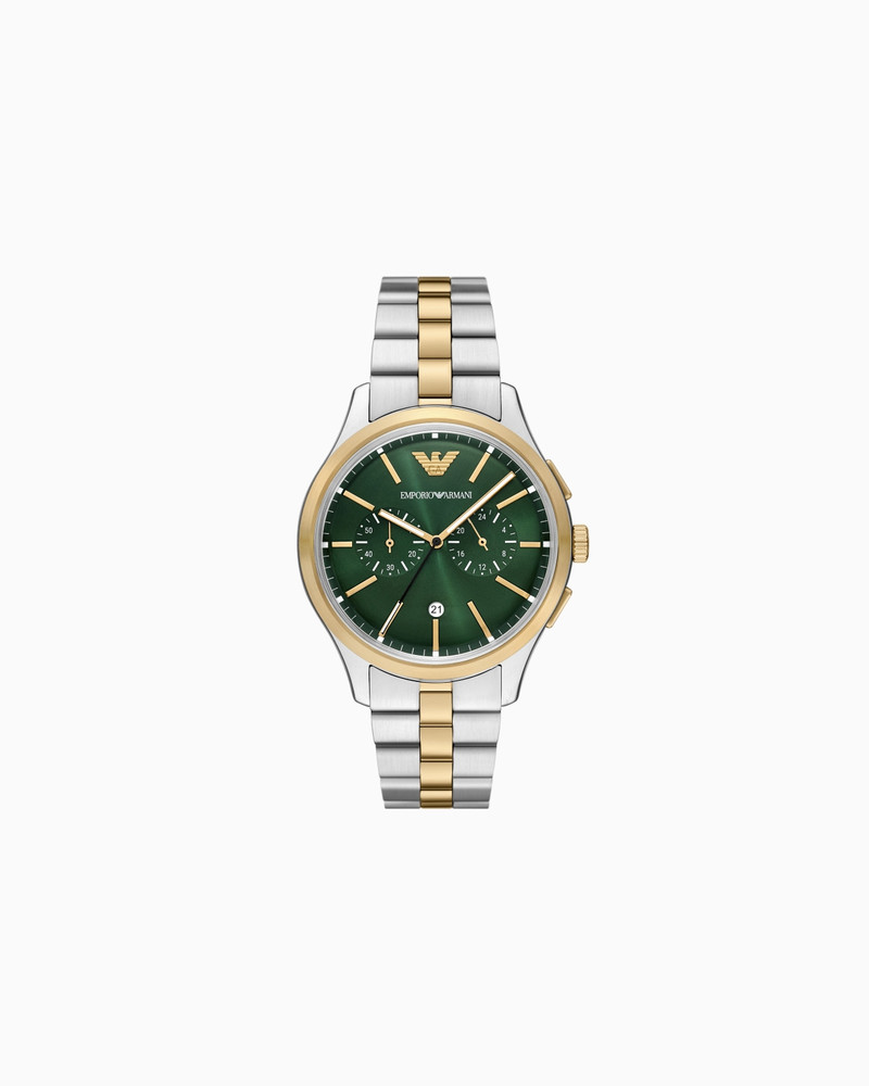 CHRONOGRAPH TWO-TONE STAINLESS STEEL WATCH 1